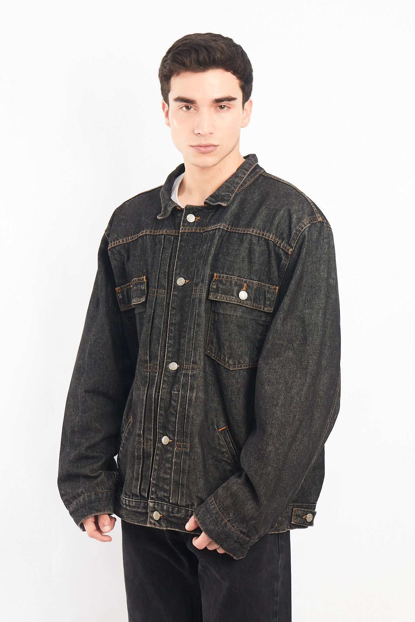 2000 Polo Jeans Co. Black Denim Jacket (L/XL)