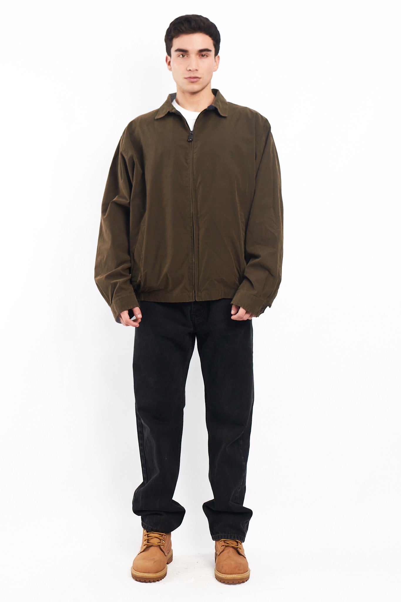1990 Nautica Moss Green Harrington Jacket (XL)