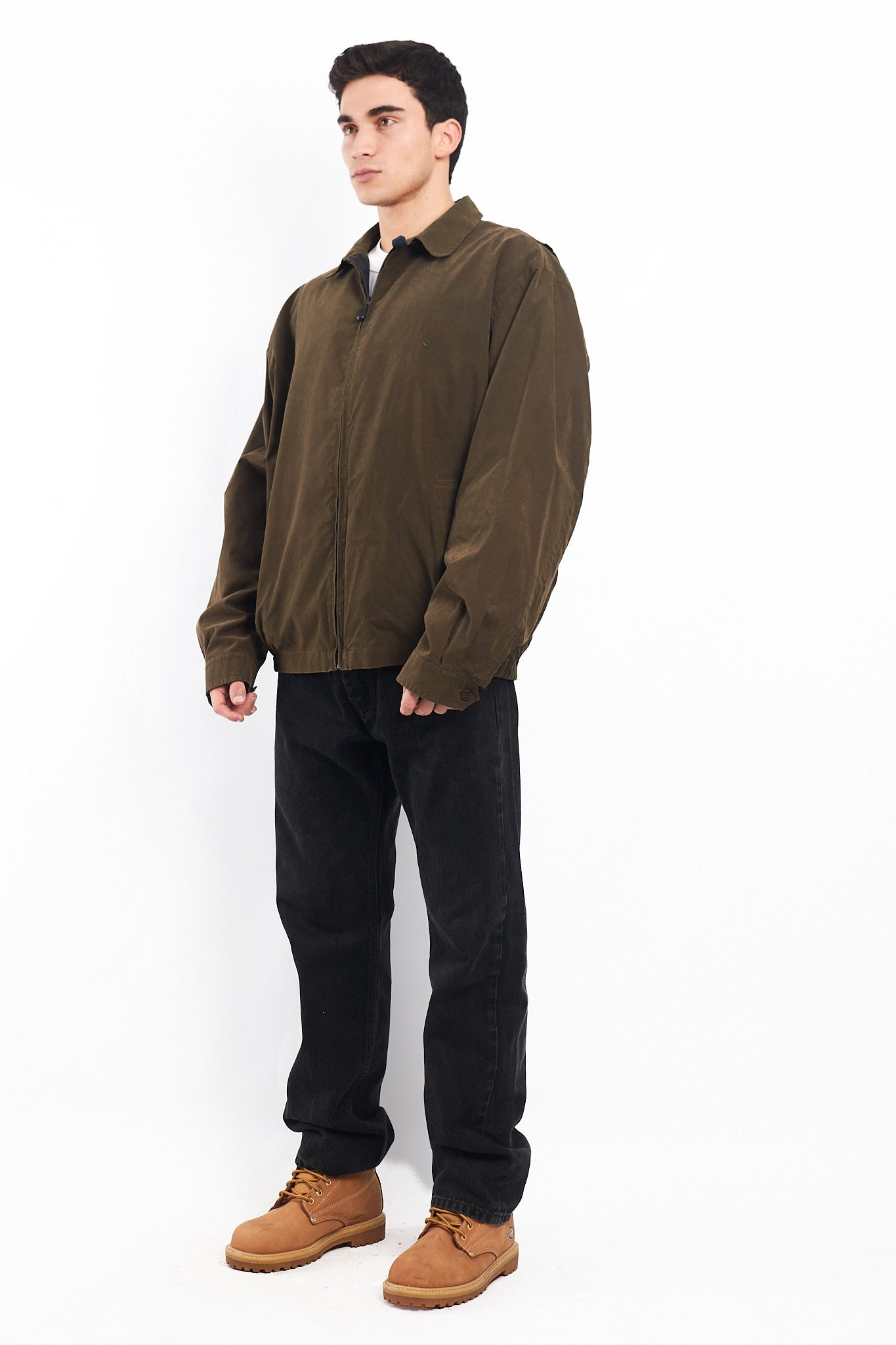 1990 Nautica Moss Green Harrington Jacket (XL)