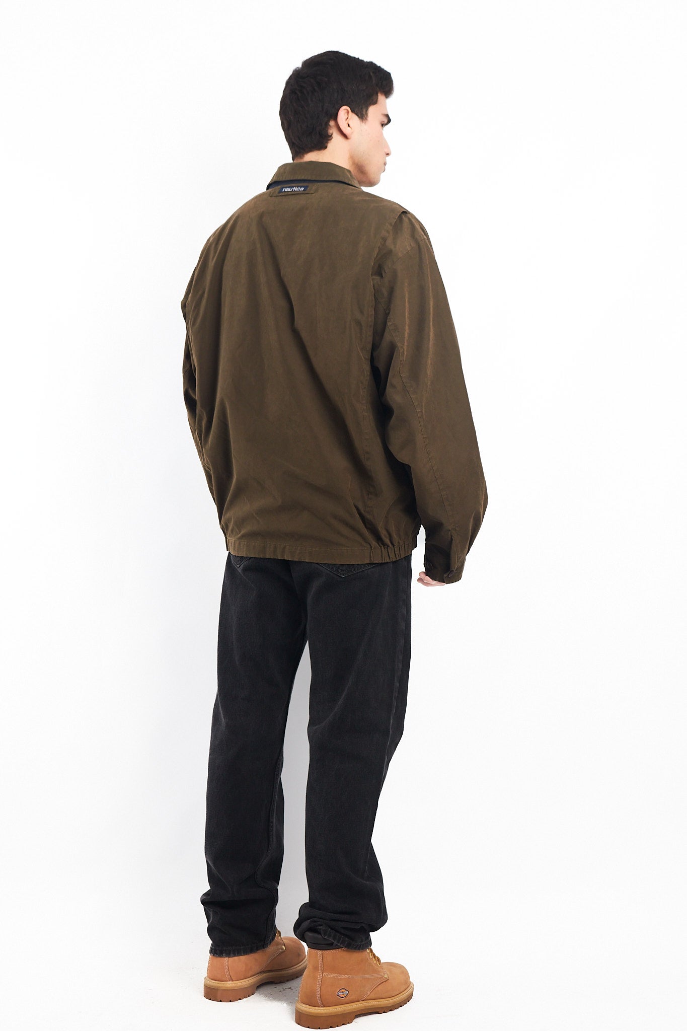 1990 Nautica Moss Green Harrington Jacket (XL)