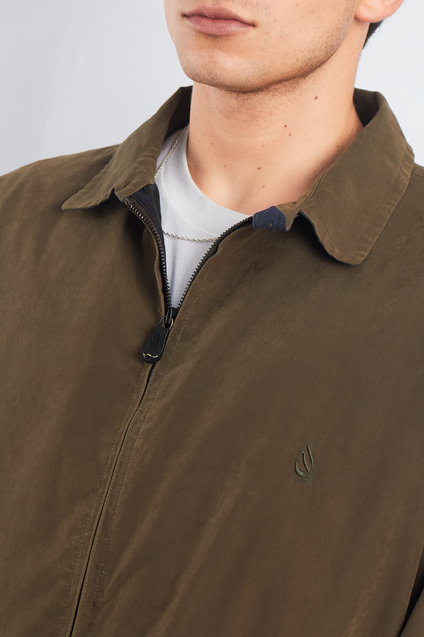 1990 Nautica Moss Green Harrington Jacket (XL)
