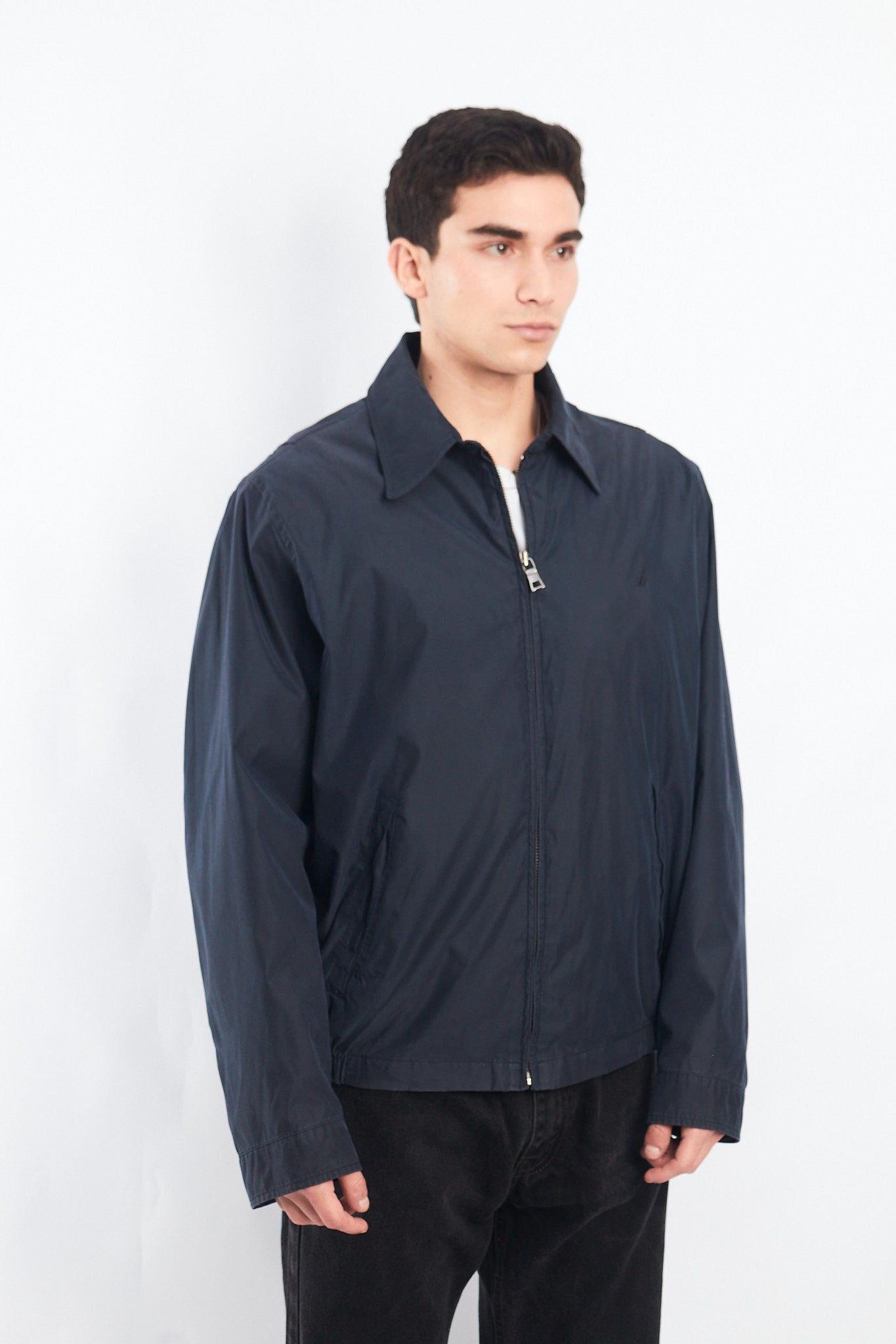 2000 Nautica Navy Harrington Jacket (M/L)