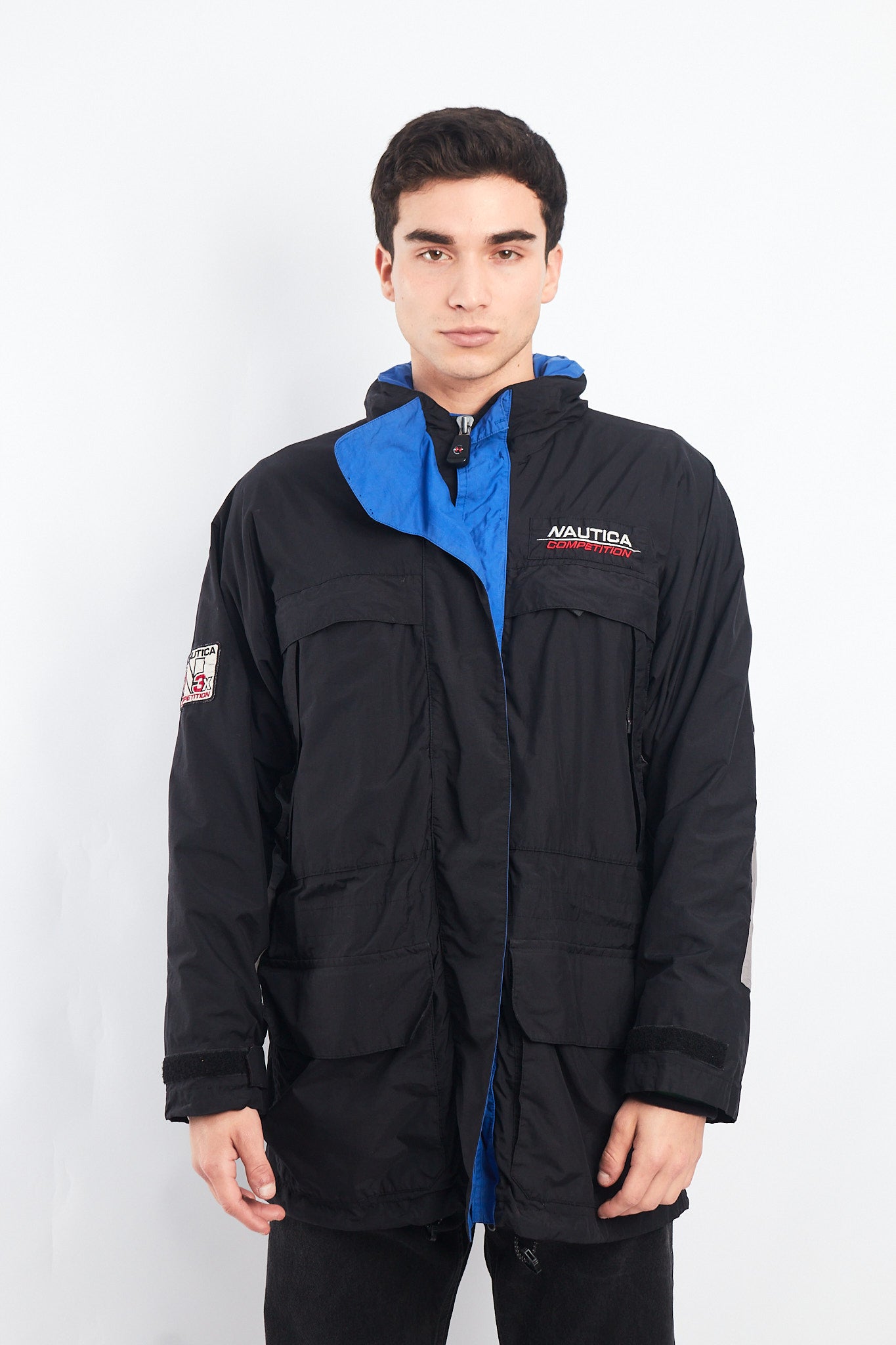 1990 Nautica Competition Impermeable Cargo Parka (L/XL)