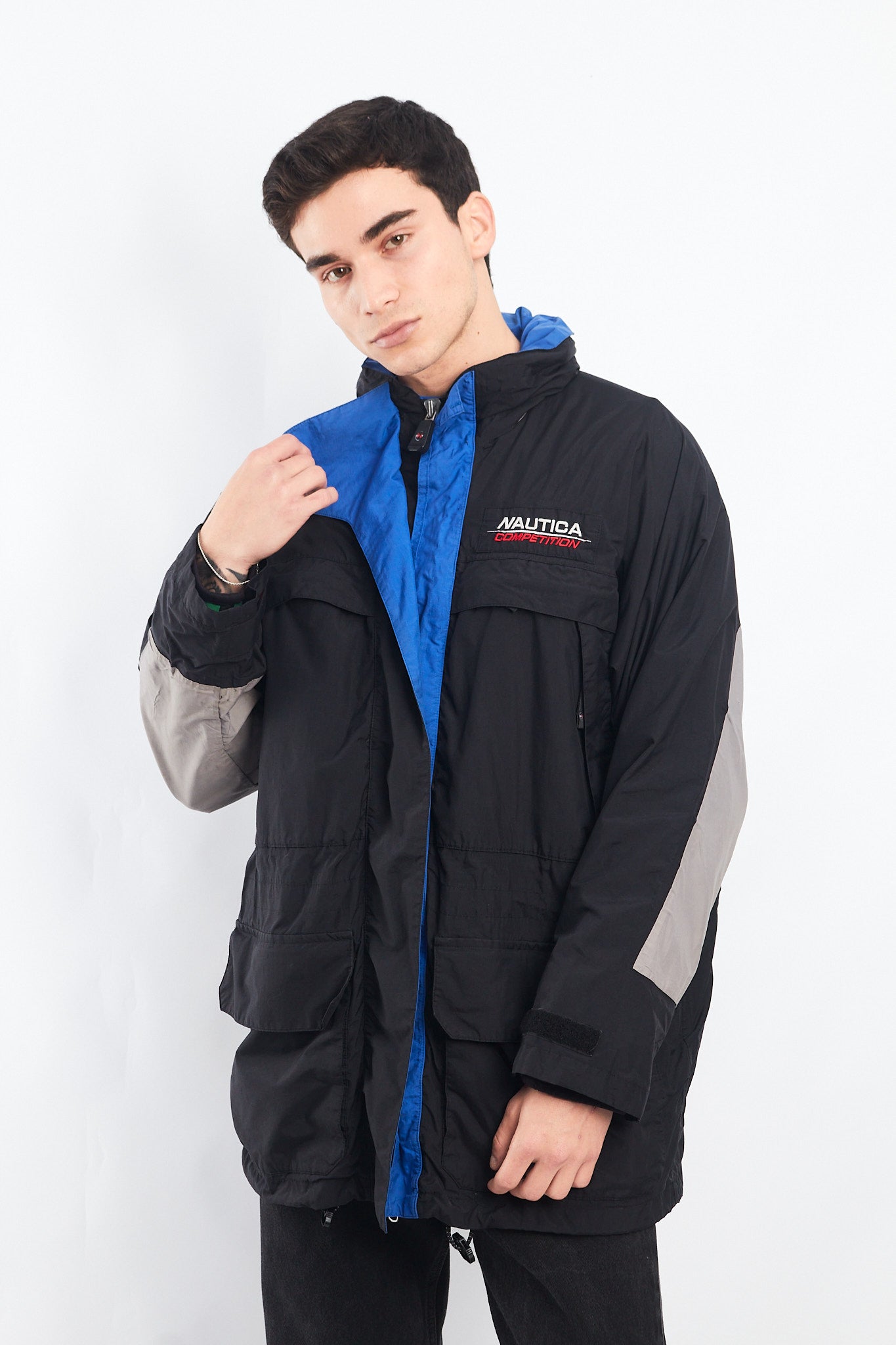 1990 Nautica Competition Impermeable Cargo Parka (L/XL)