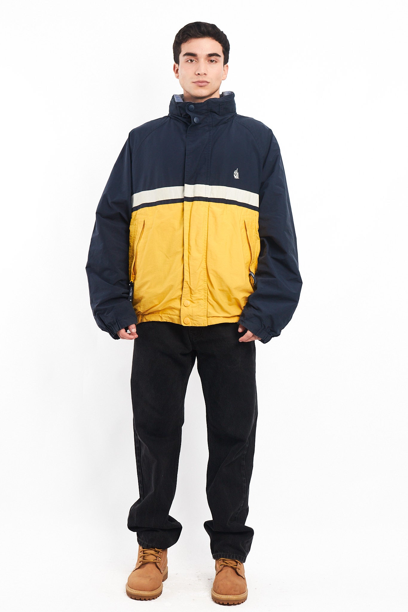 1990 Nautica Reversible Colorblock Jacket (XL)