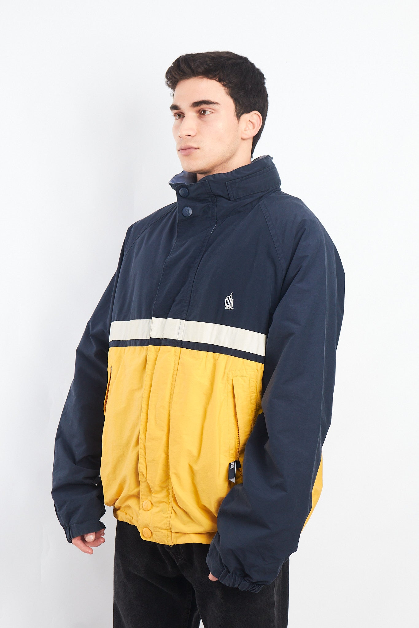 1990 Nautica Reversible Colorblock Jacket (XL)