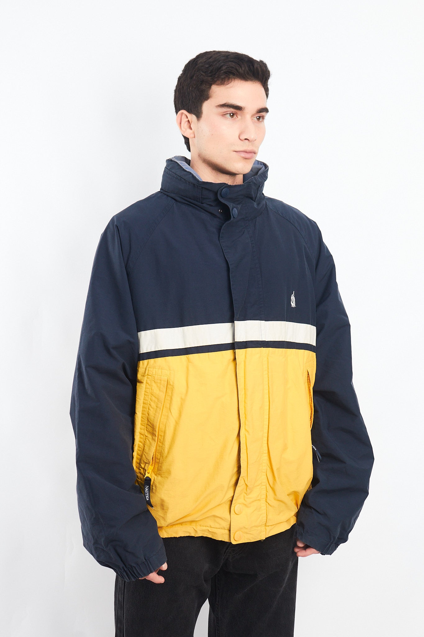 1990 Nautica Reversible Colorblock Jacket (XL)