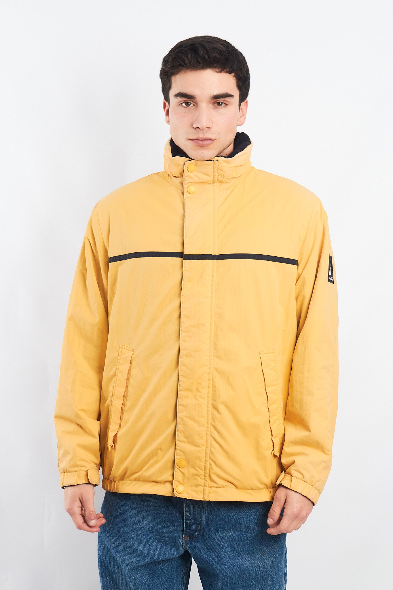 2000 Nautica Reversible Color block/ Polar Jacket (M/L)