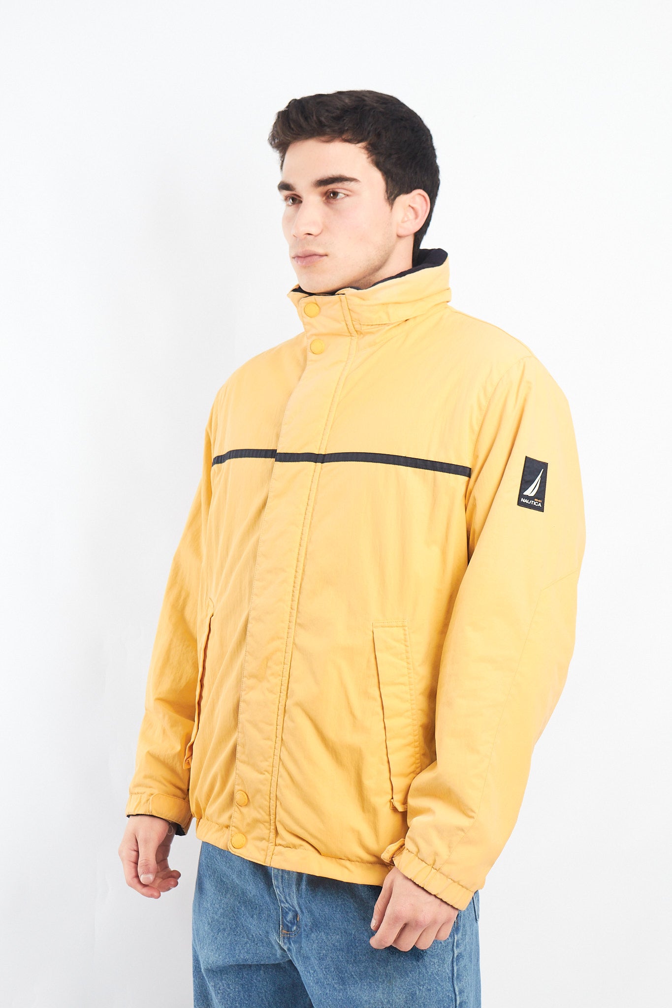 2000 Nautica Reversible Color block/ Polar Jacket (M/L)