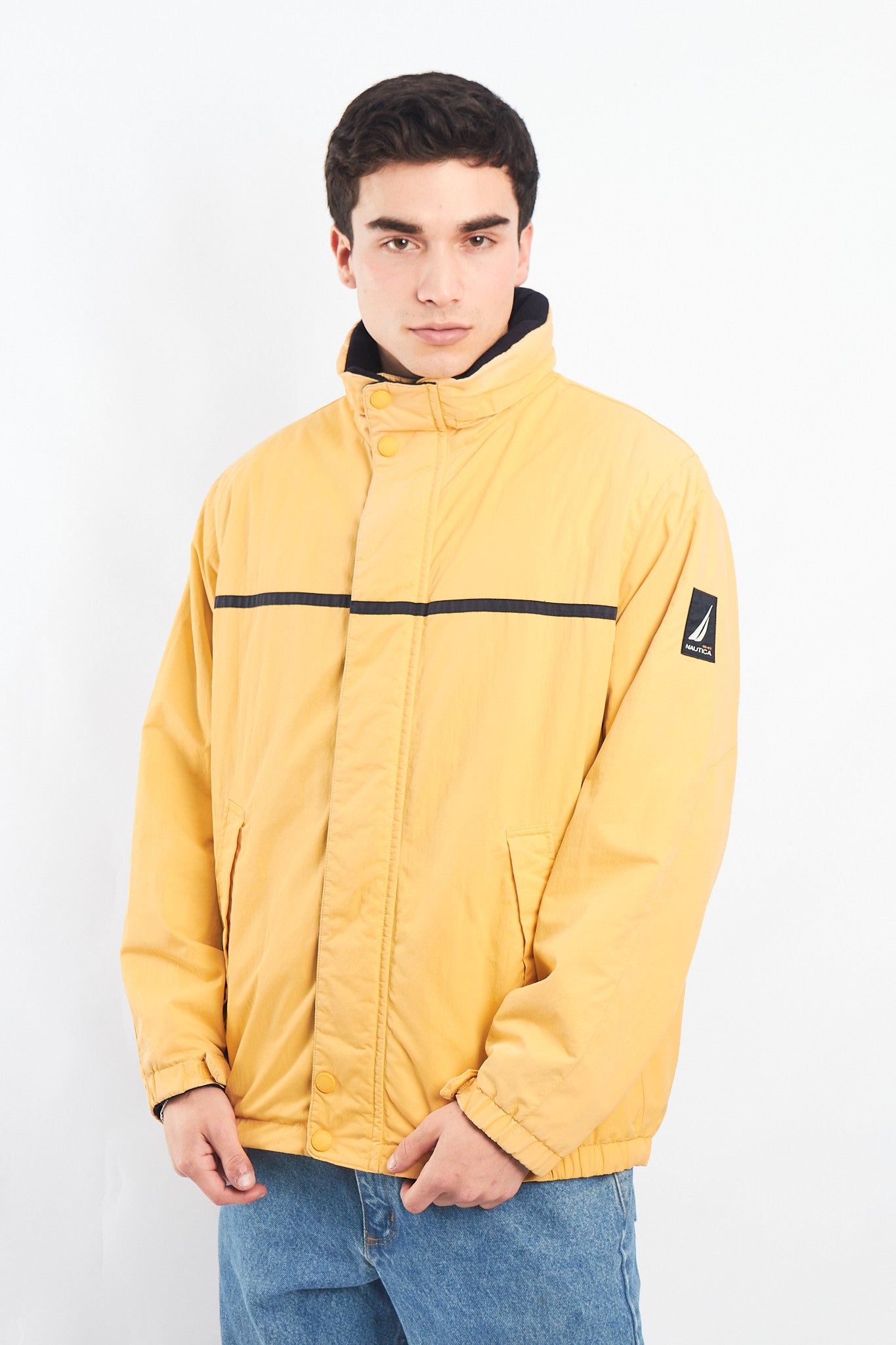 2000 Nautica Reversible Color block/ Polar Jacket (M/L)