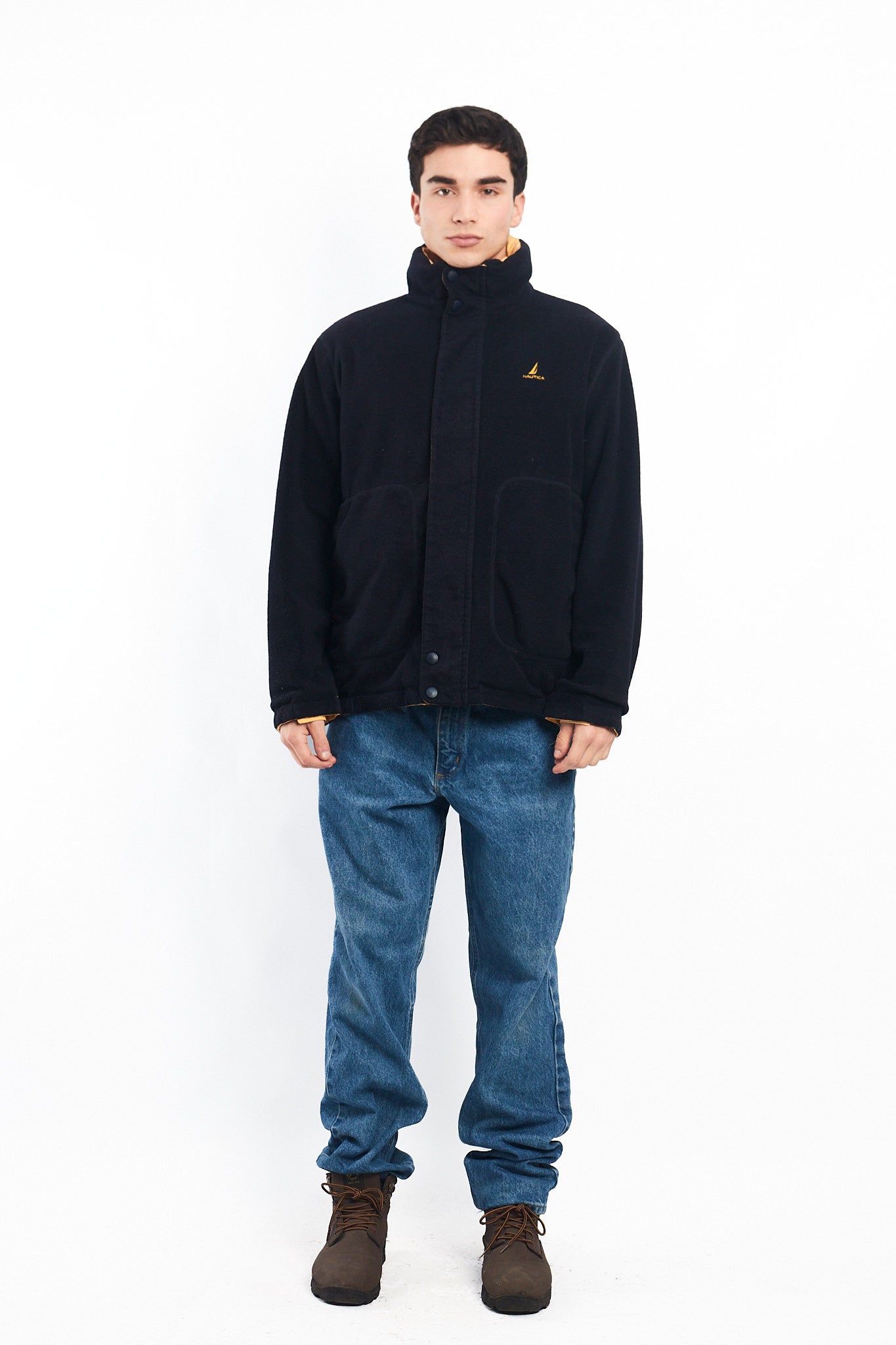 2000 Nautica Reversible Color block/ Polar Jacket (M/L)