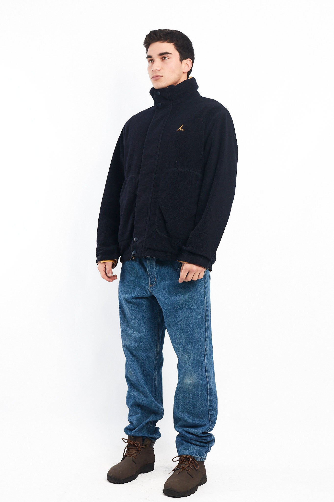2000 Nautica Reversible Color block/ Polar Jacket (M/L)