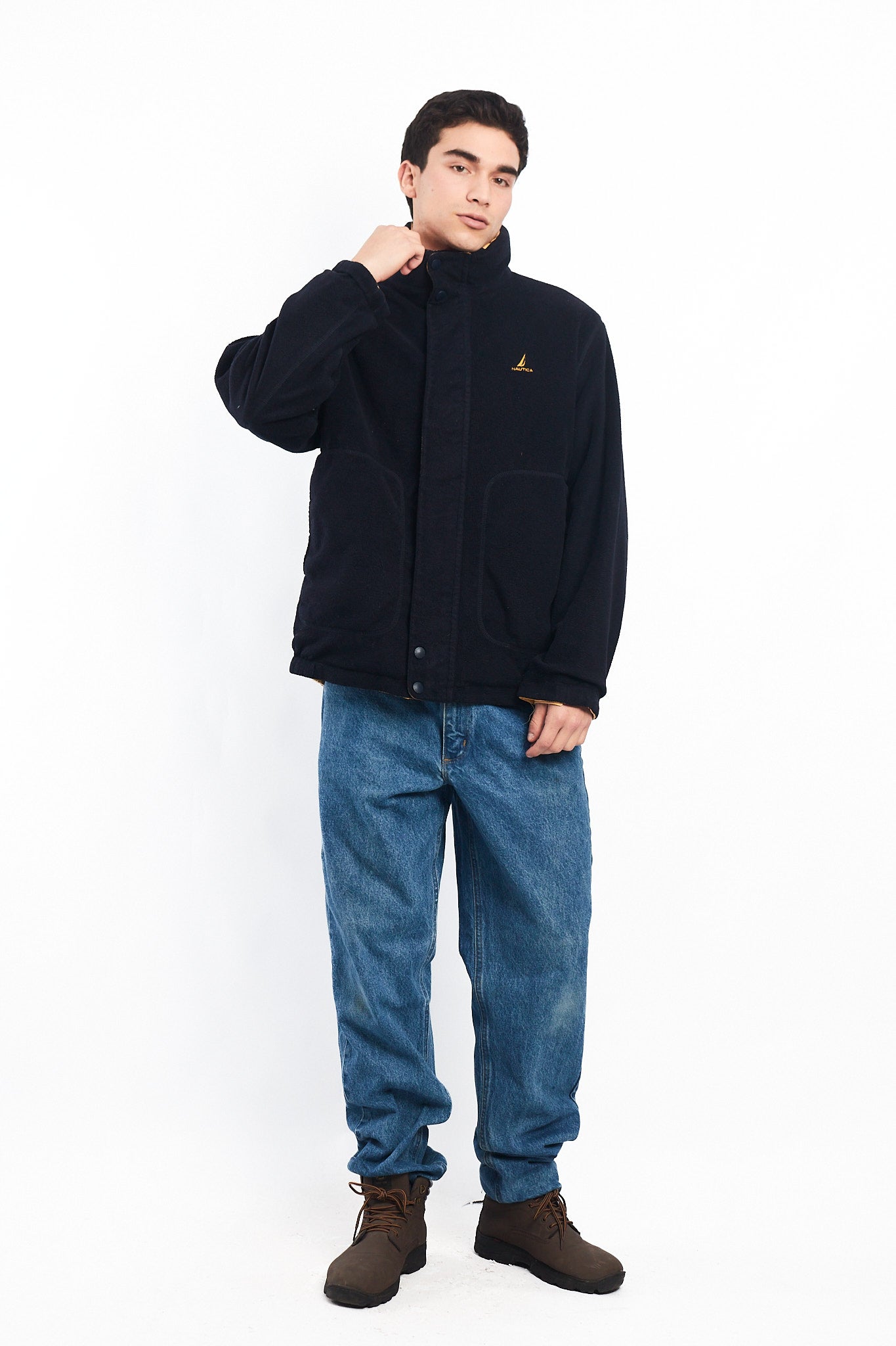 2000 Nautica Reversible Color block/ Polar Jacket (M/L)