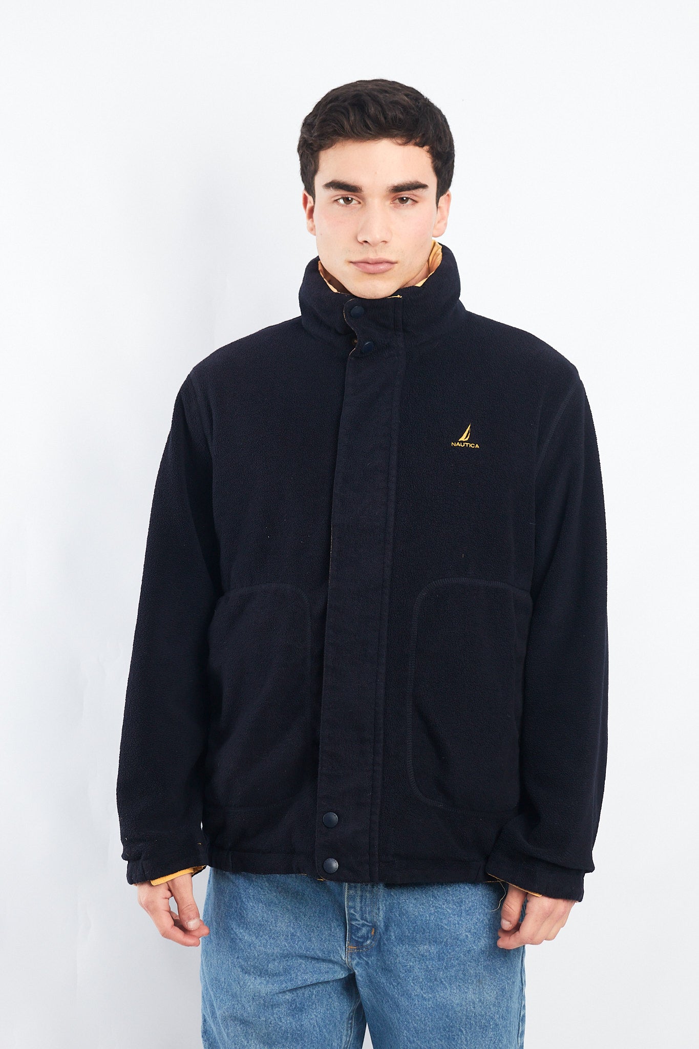 2000 Nautica Reversible Color block/ Polar Jacket (M/L)
