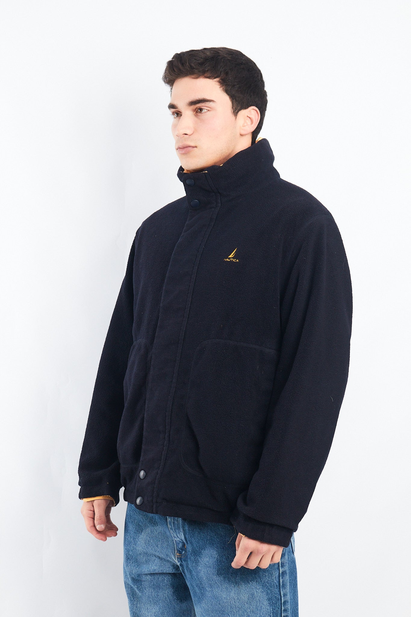 2000 Nautica Reversible Color block/ Polar Jacket (M/L)
