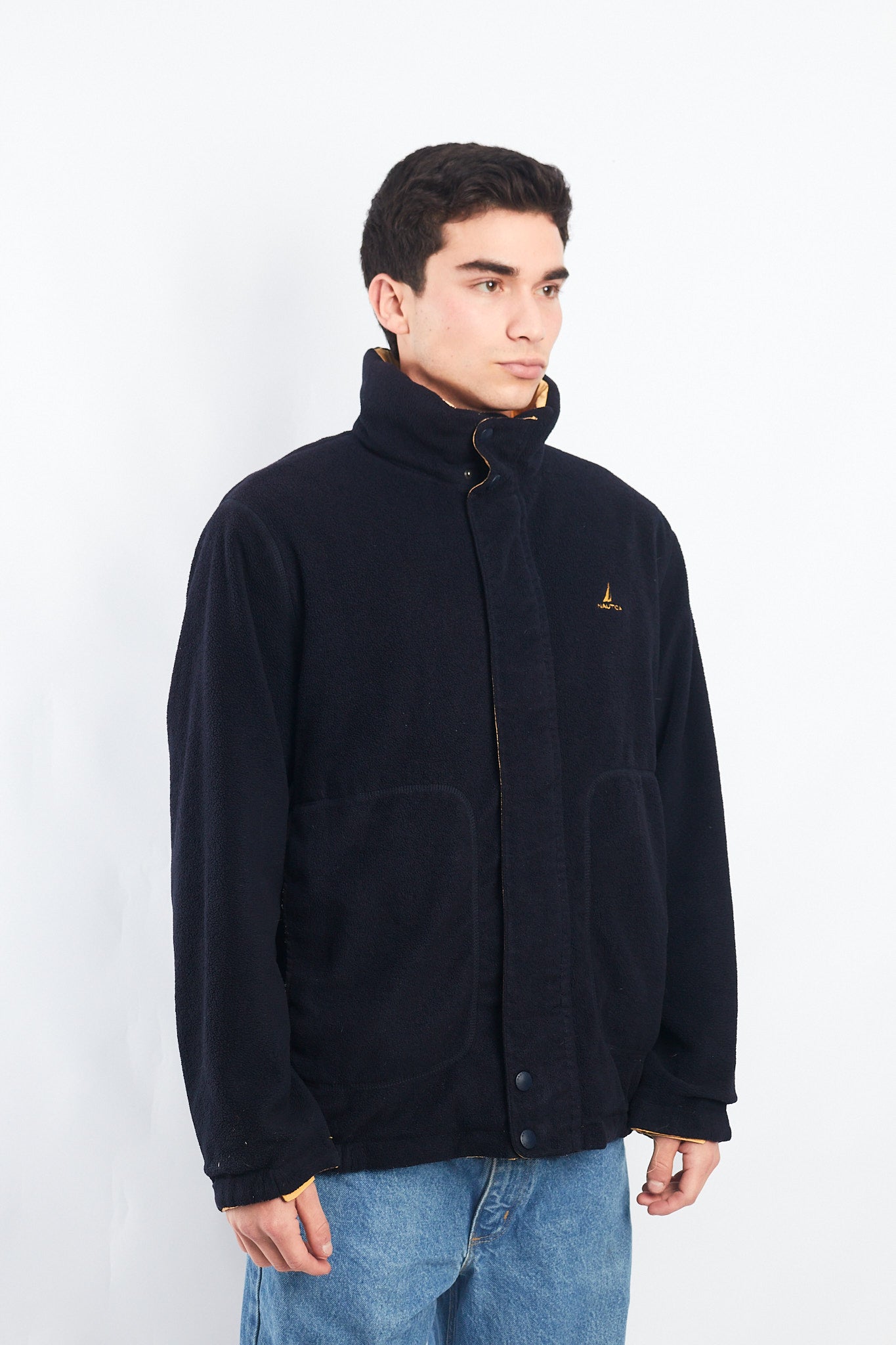 2000 Nautica Reversible Color block/ Polar Jacket (M/L)