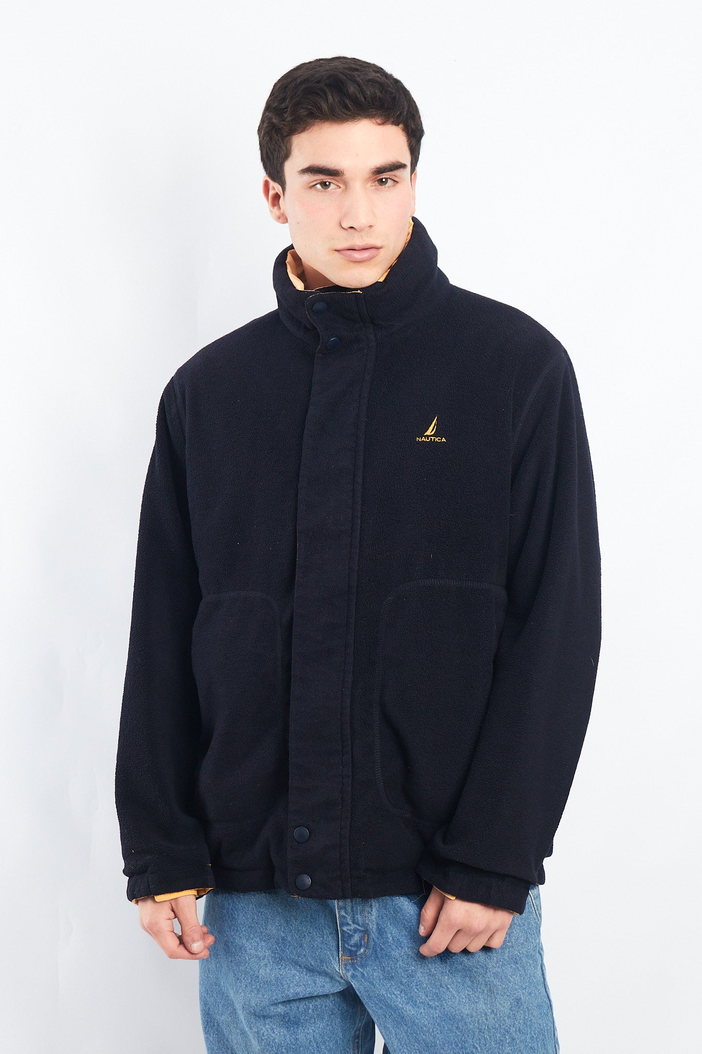 2000 Nautica Reversible Color block/ Polar Jacket (M/L)