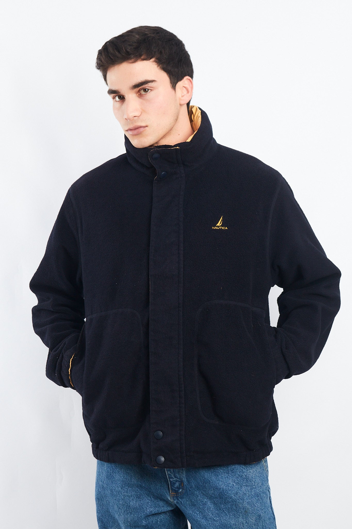 2000 Nautica Reversible Color block/ Polar Jacket (M/L)