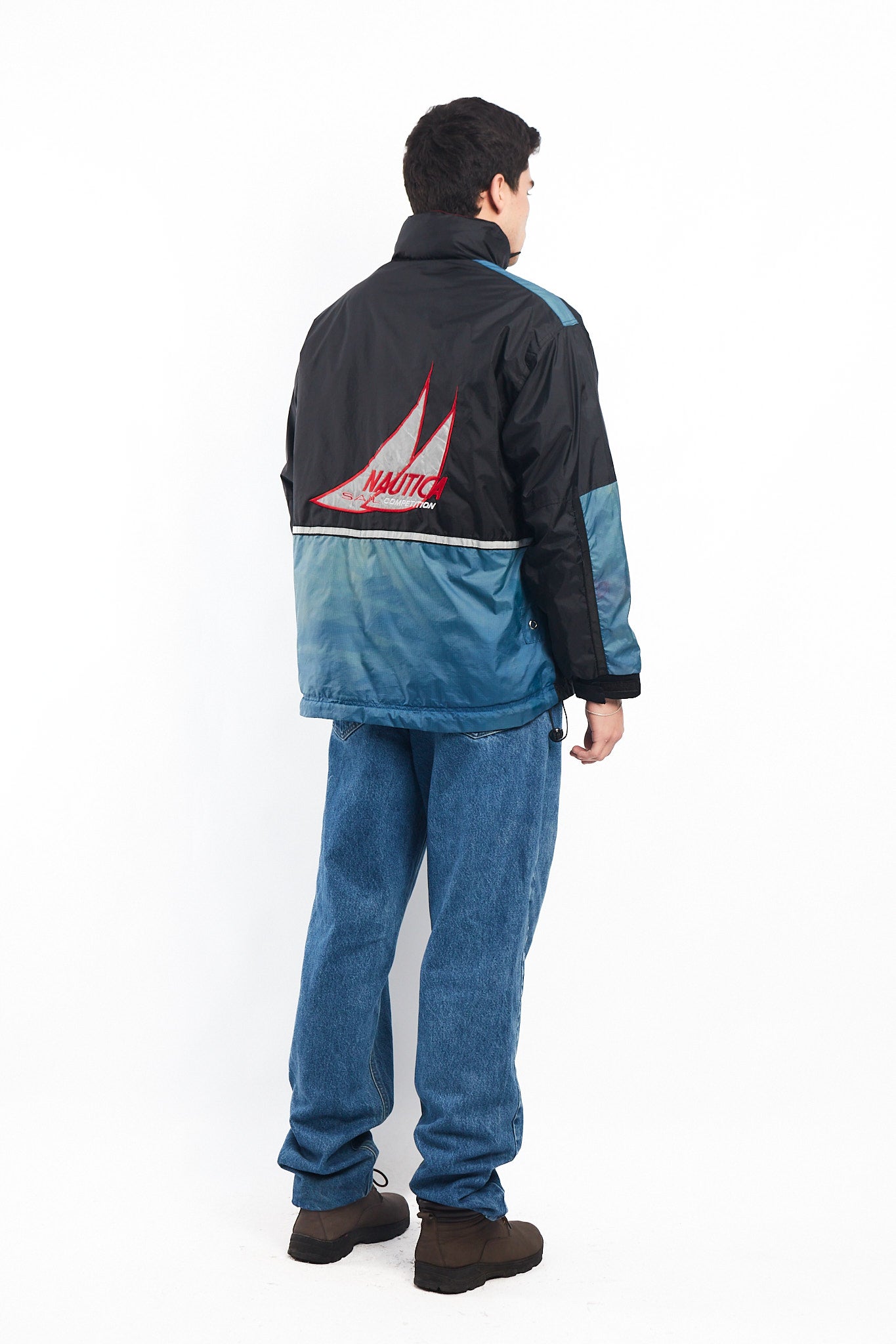 1990 Vintage Reversible Nautica Competition Big Logo Jacket (M)