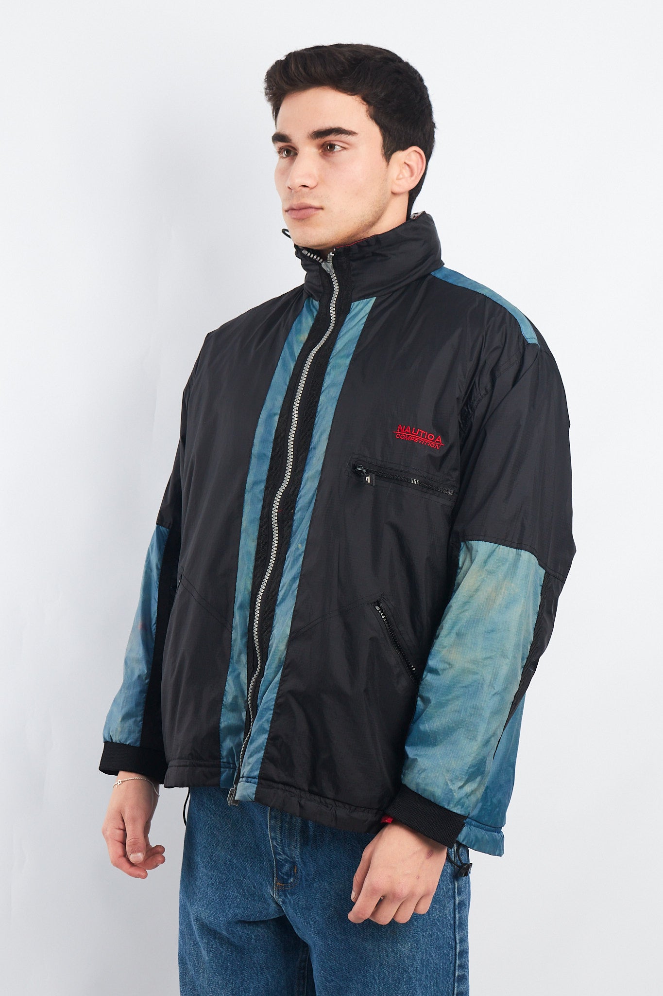 1990 Vintage Reversible Nautica Competition Big Logo Jacket (M)