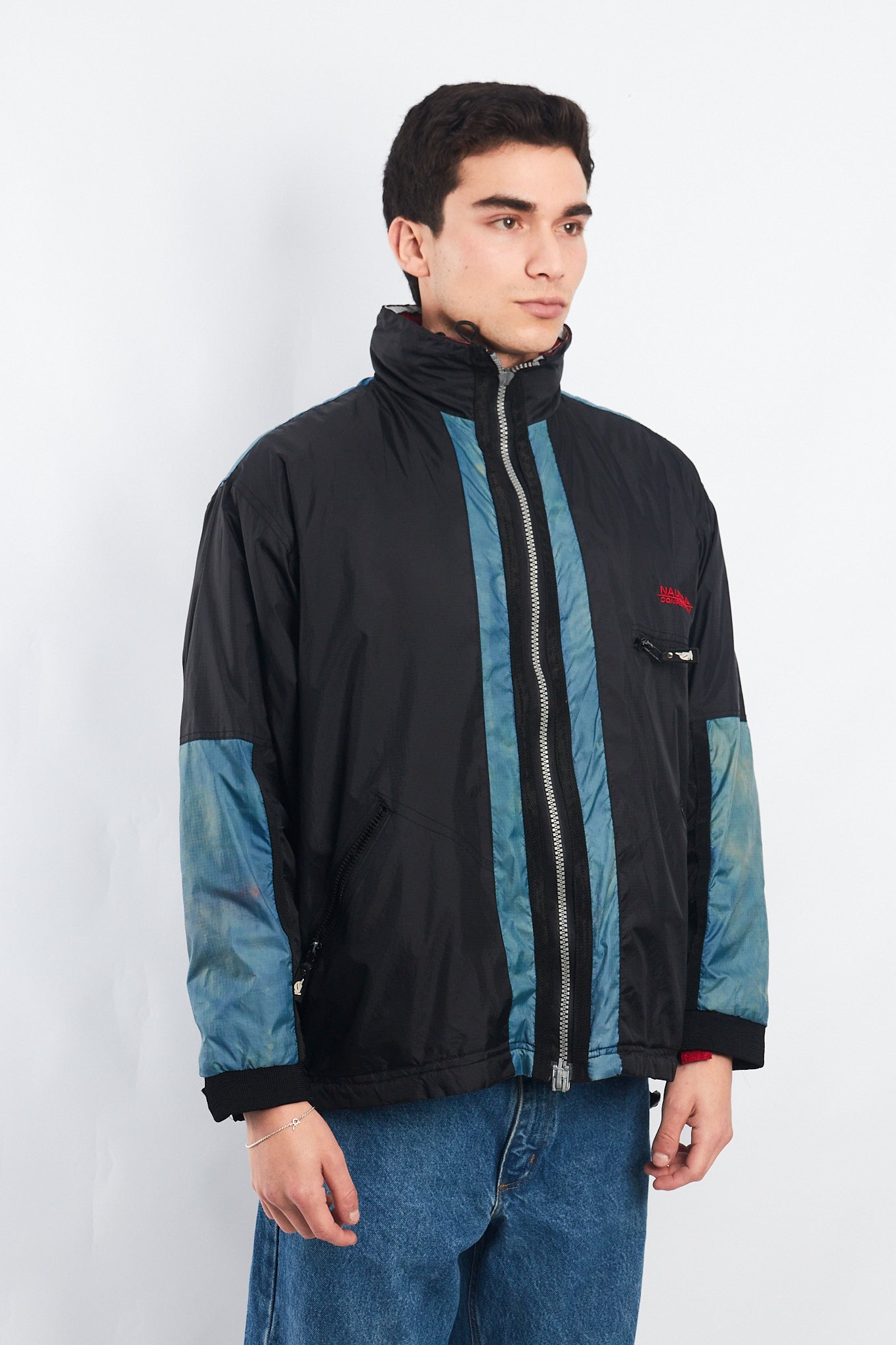 1990 Vintage Reversible Nautica Competition Big Logo Jacket (M)