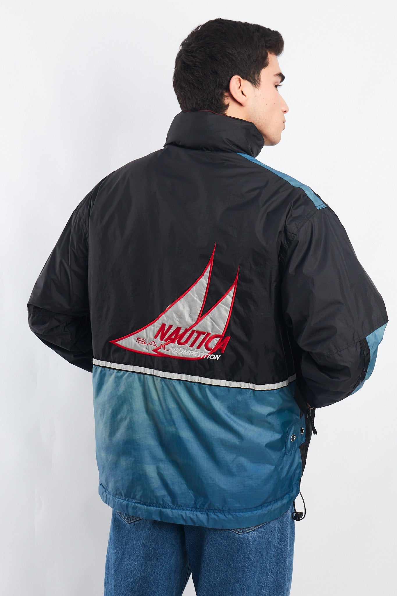 1990 Vintage Reversible Nautica Competition Big Logo Jacket (M)