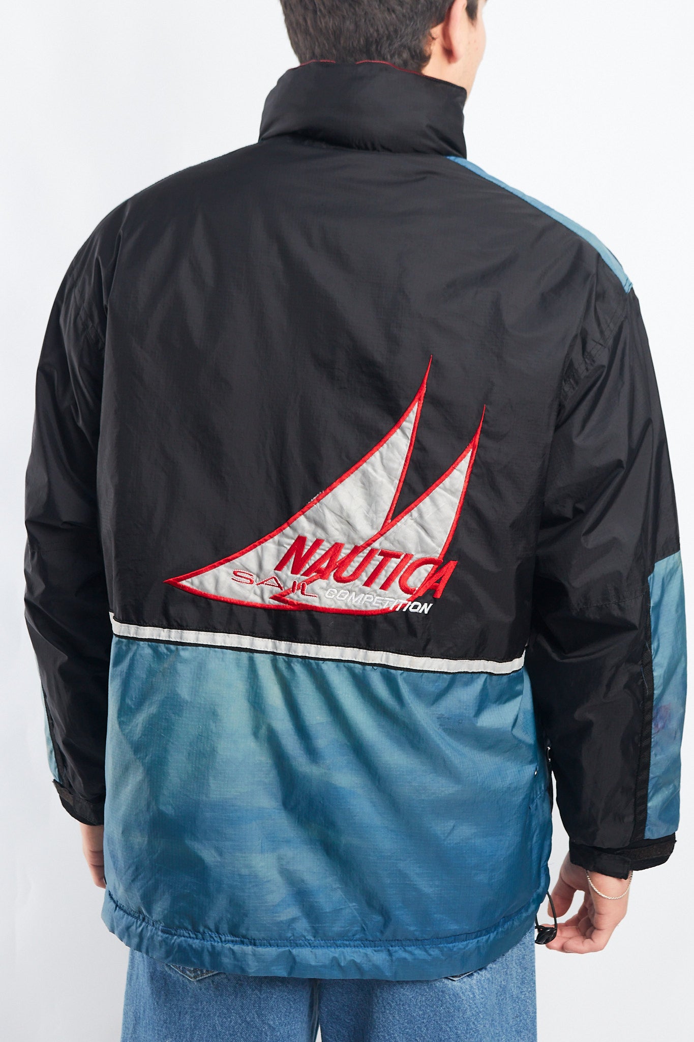 1990 Vintage Reversible Nautica Competition Big Logo Jacket (M)