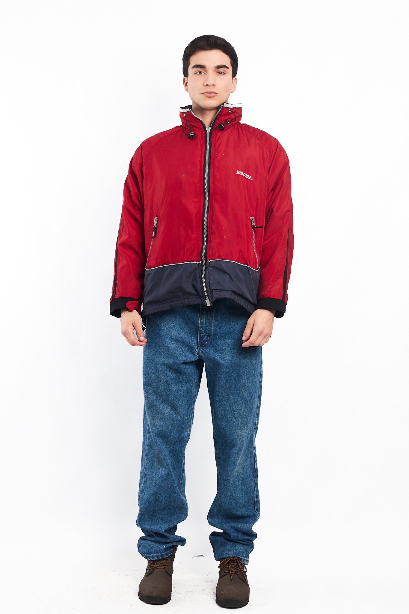 1990 Vintage Reversible Nautica Competition Big Logo Jacket (M)