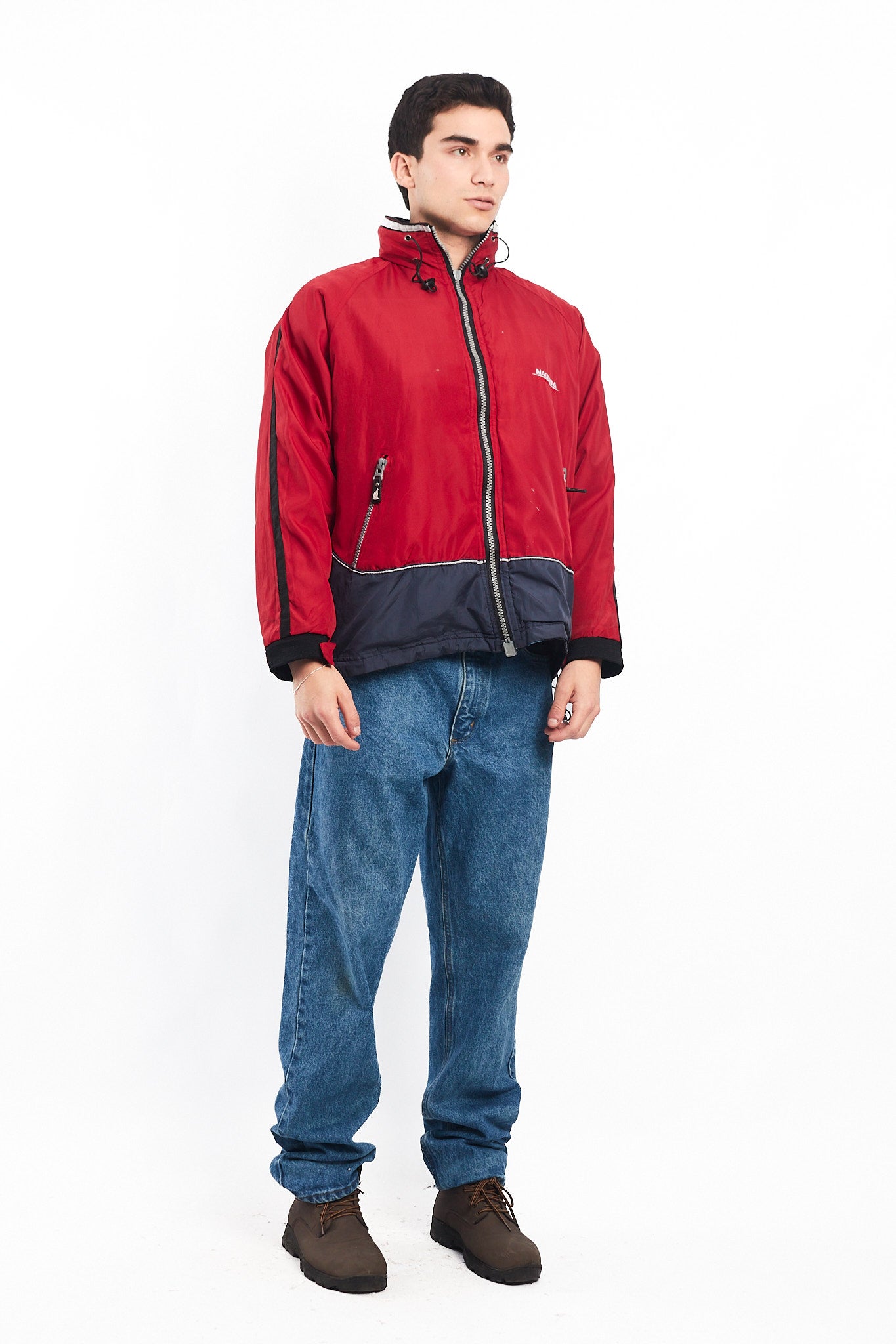 1990 Vintage Reversible Nautica Competition Big Logo Jacket (M)