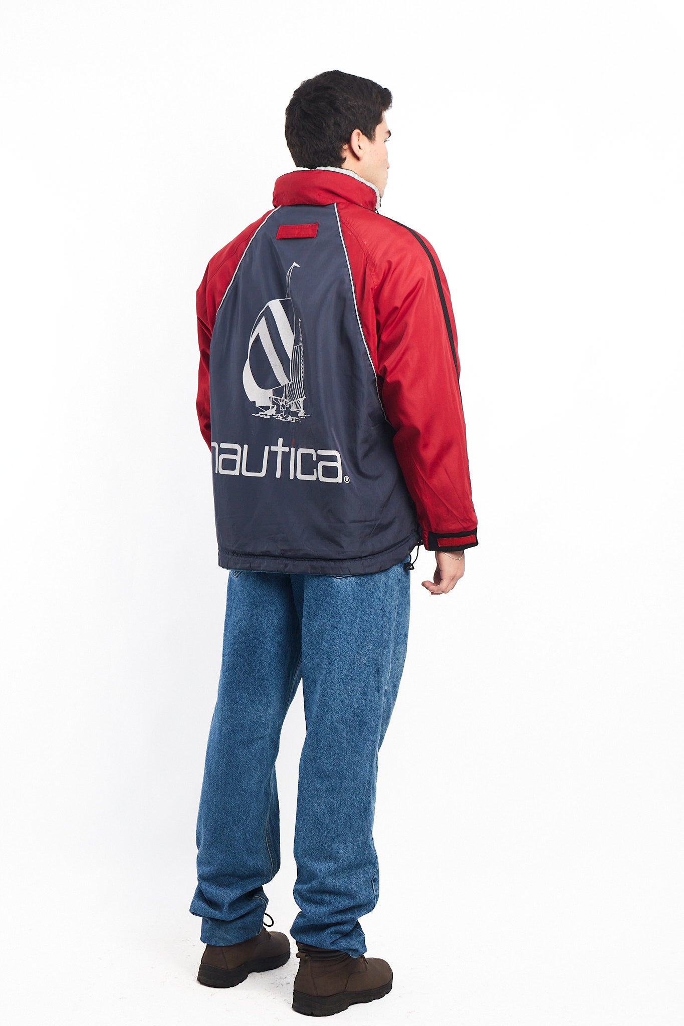 1990 Vintage Reversible Nautica Competition Big Logo Jacket (M)