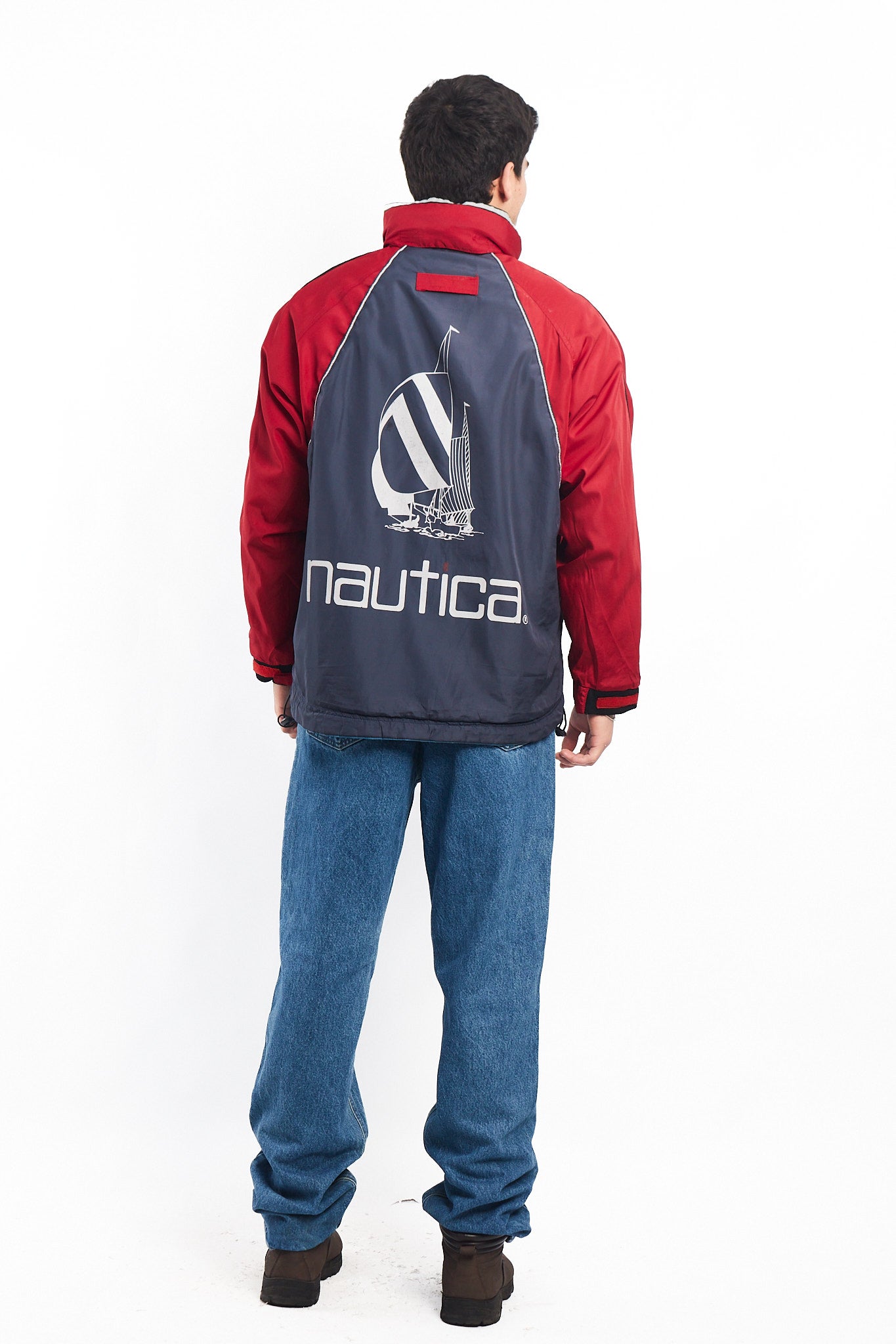1990 Vintage Reversible Nautica Competition Big Logo Jacket (M)