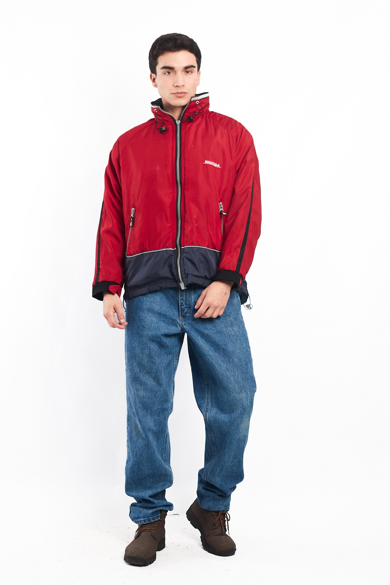 1990 Vintage Reversible Nautica Competition Big Logo Jacket (M)