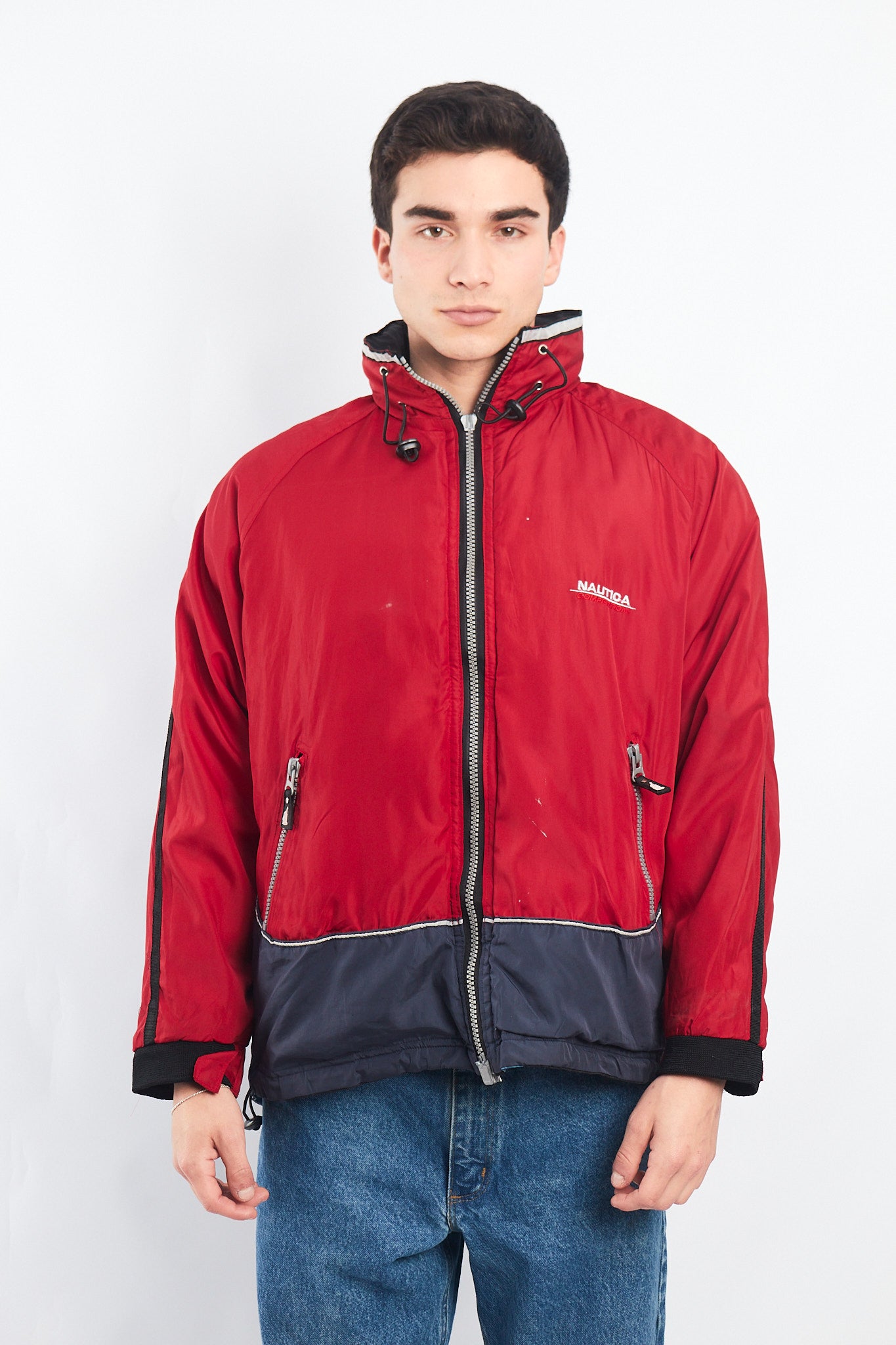 1990 Vintage Reversible Nautica Competition Big Logo Jacket (M)