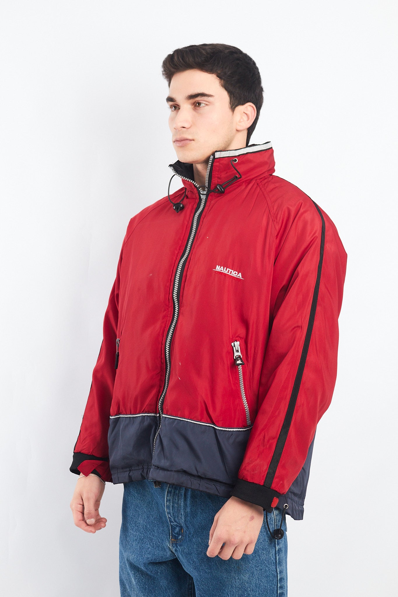 1990 Vintage Reversible Nautica Competition Big Logo Jacket (M)