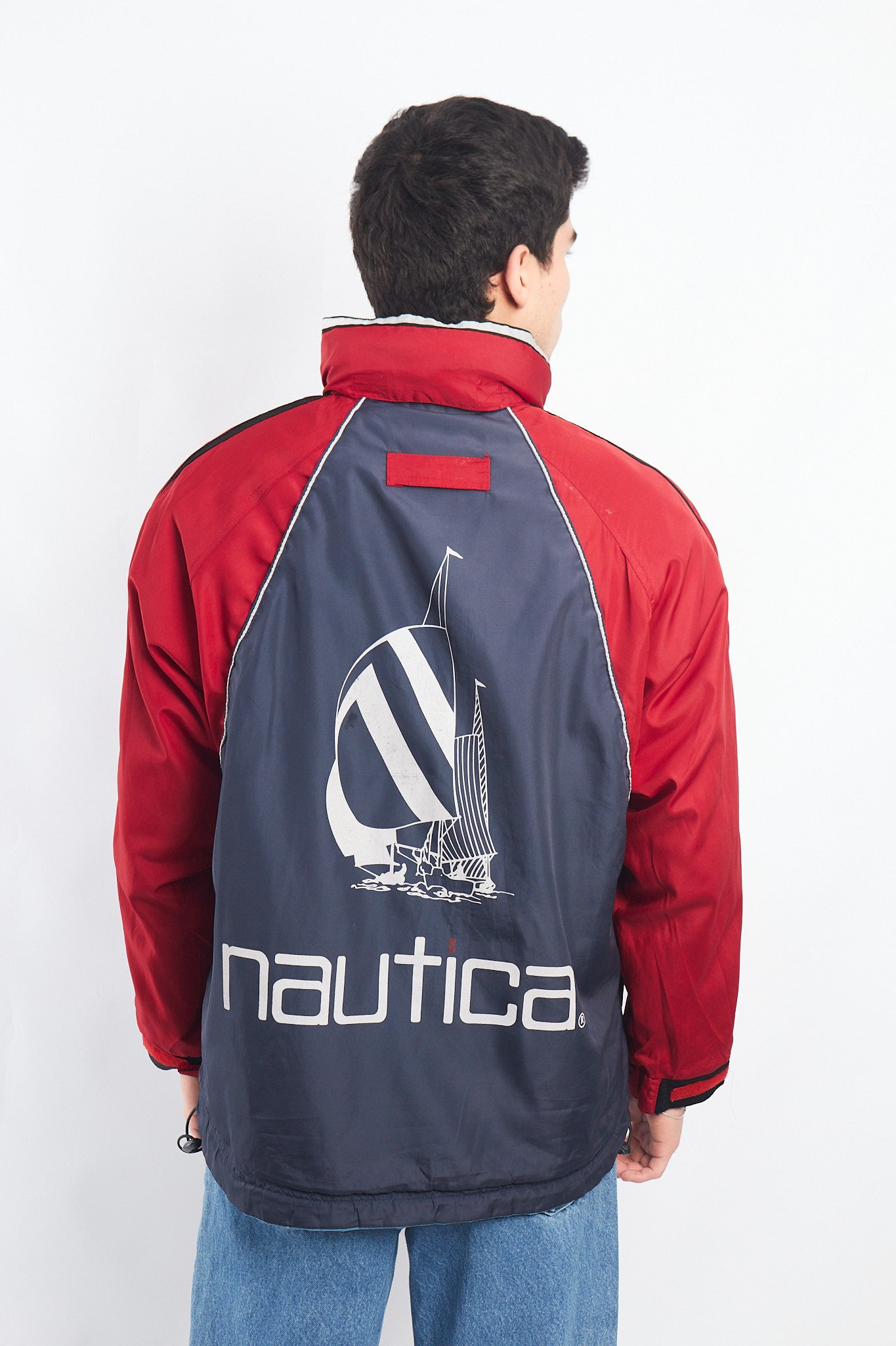 1990 Vintage Reversible Nautica Competition Big Logo Jacket (M)