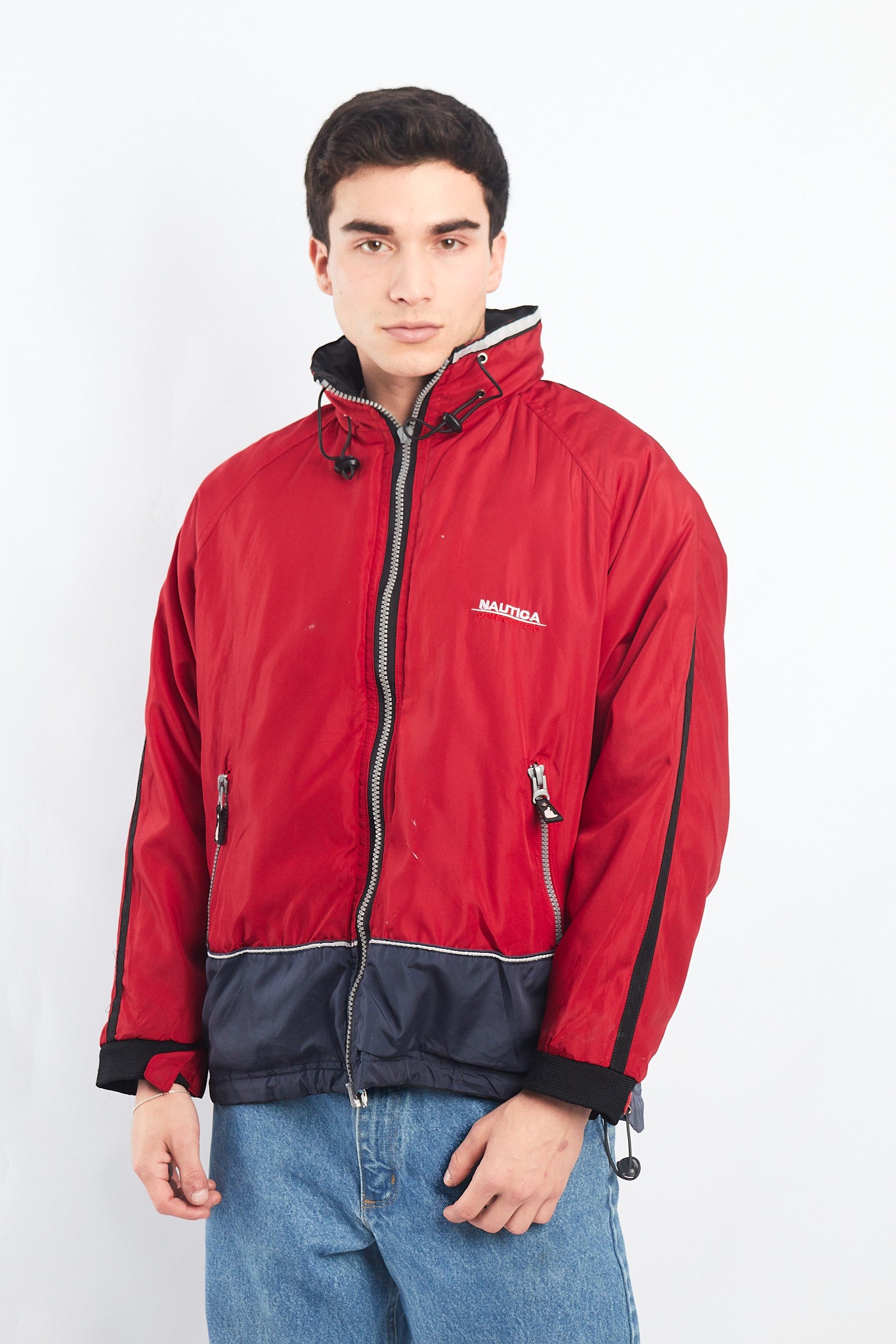 1990 Vintage Reversible Nautica Competition Big Logo Jacket (M)