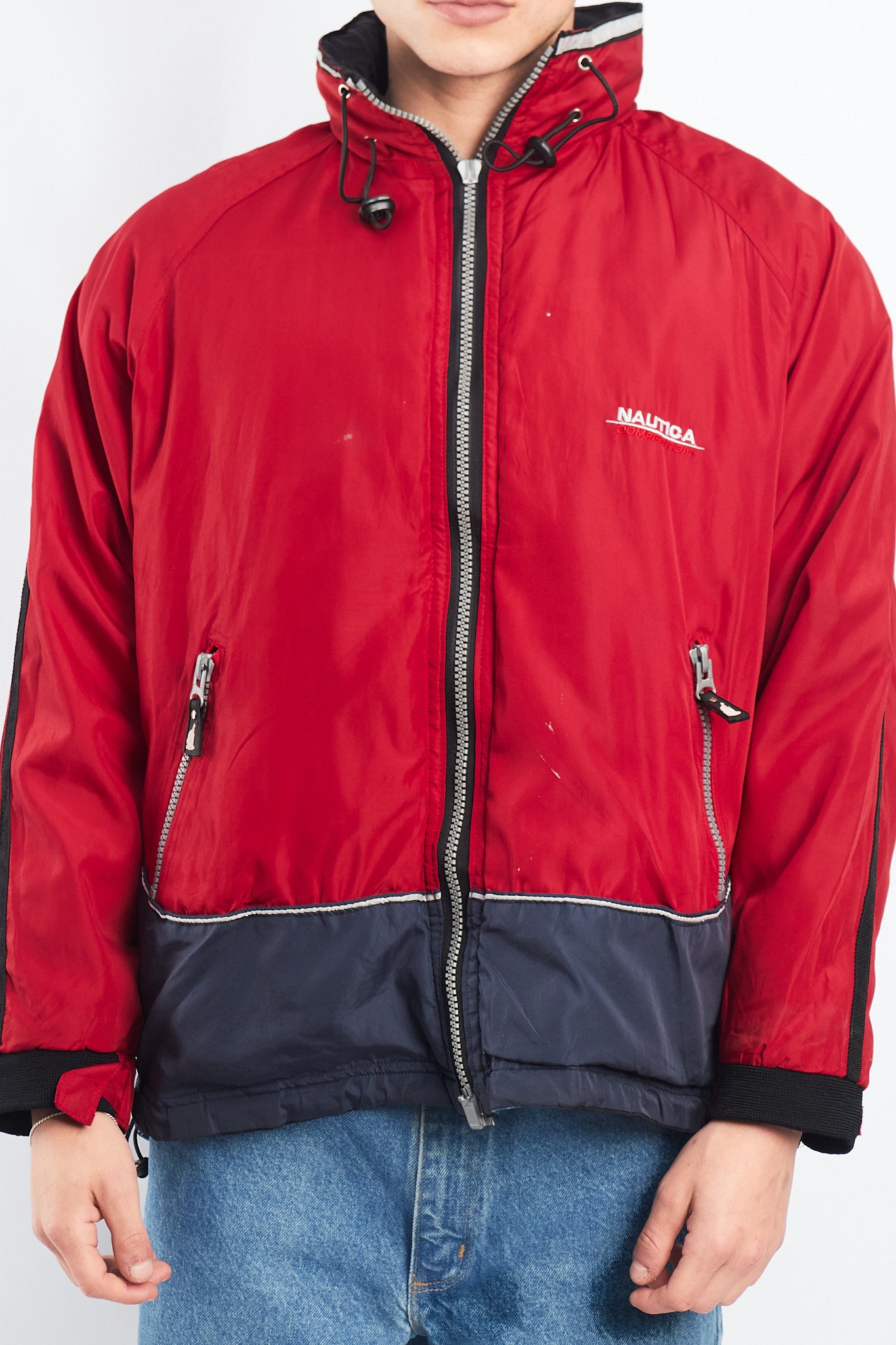 1990 Vintage Reversible Nautica Competition Big Logo Jacket (M)