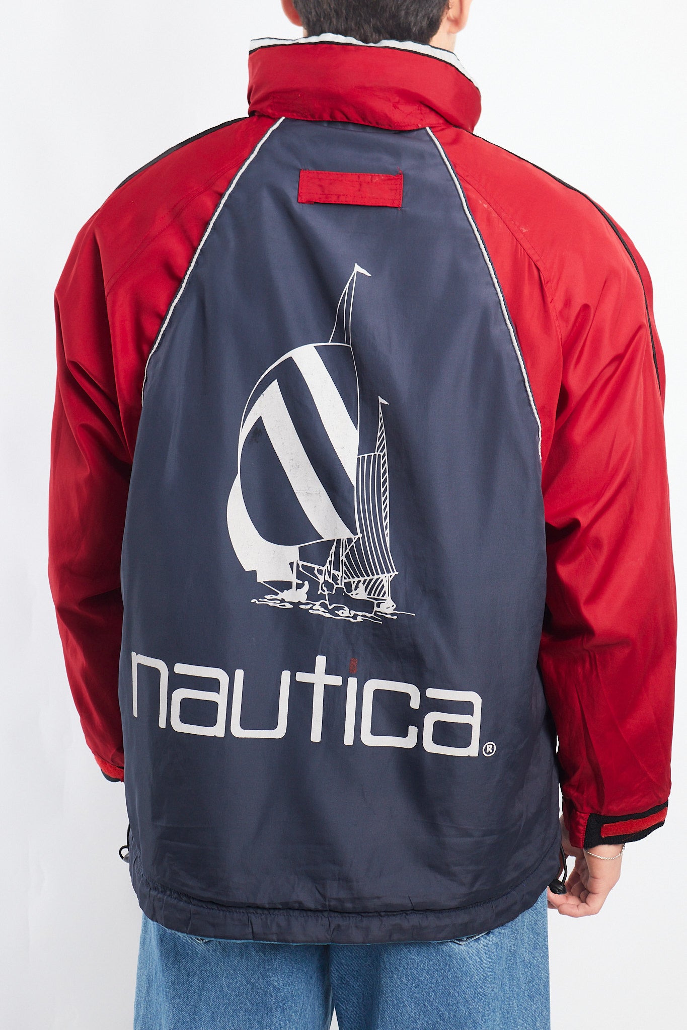 1990 Vintage Reversible Nautica Competition Big Logo Jacket (M)