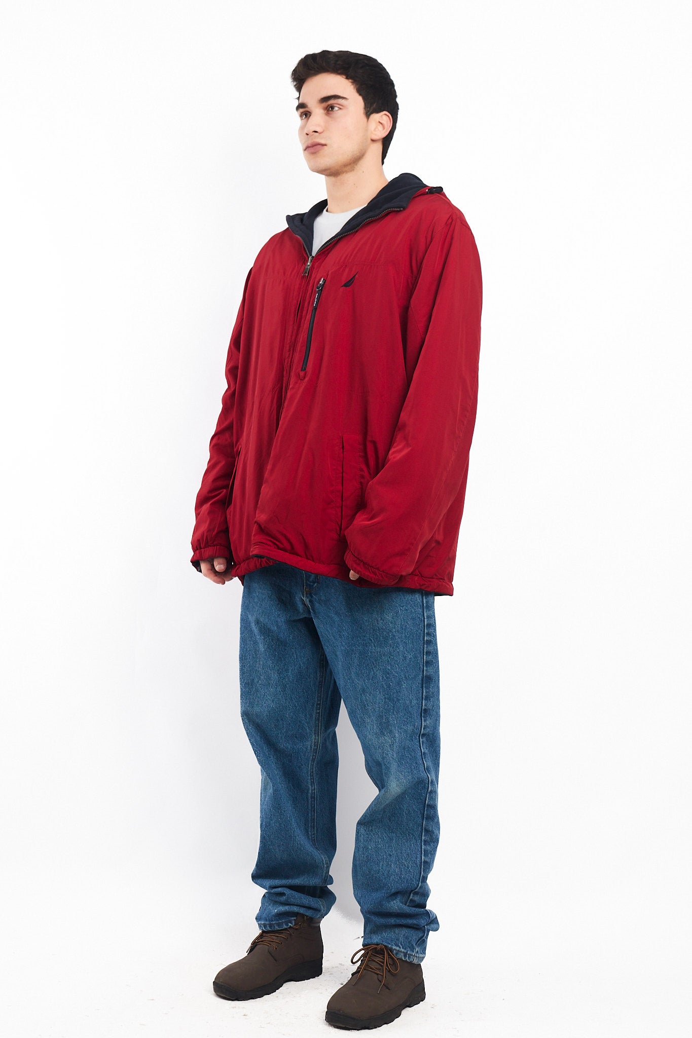 2000 Nautica Reversible Windbreaker / Polar Jacket( XL/XXL)