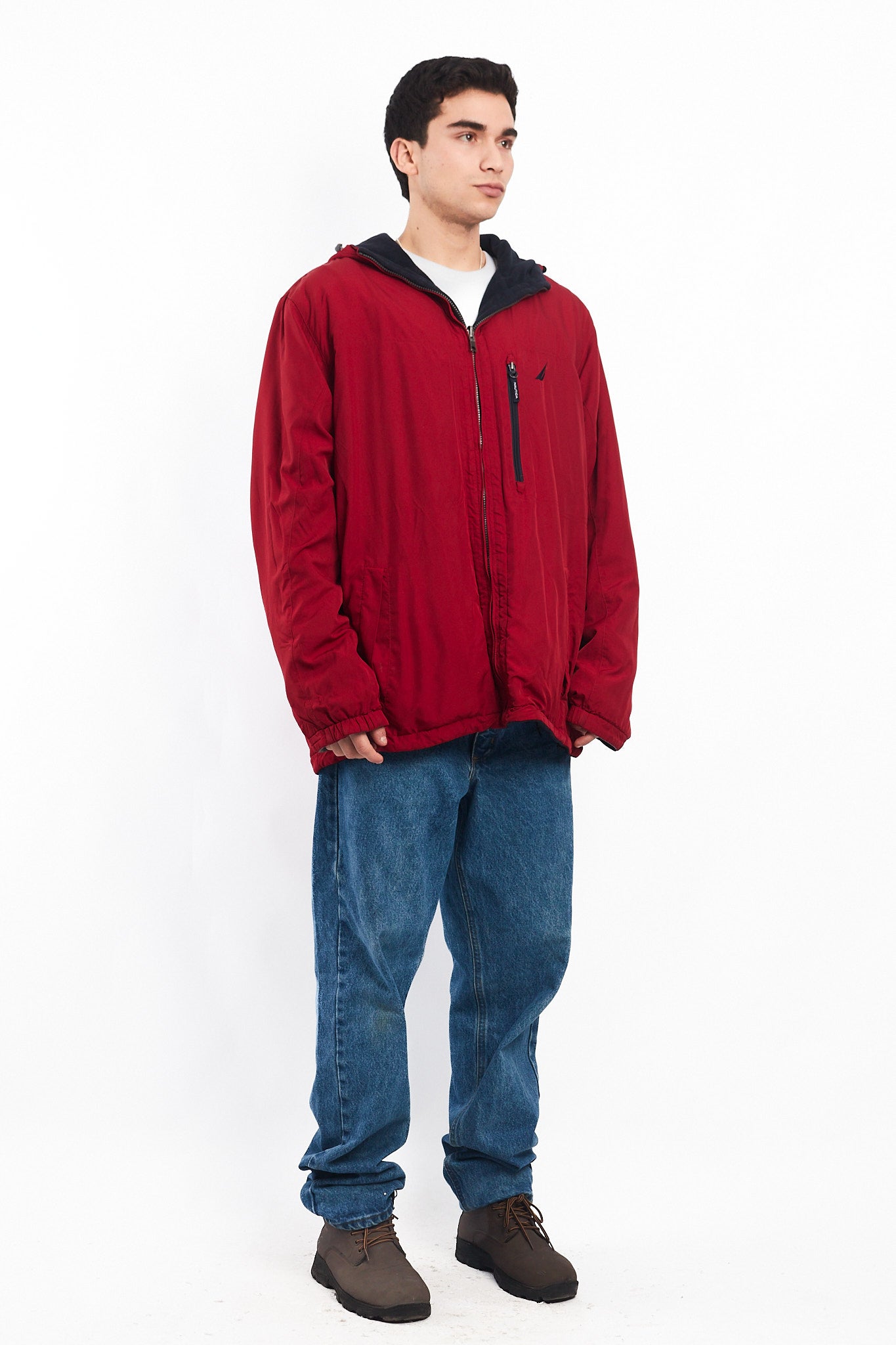 2000 Nautica Reversible Windbreaker / Polar Jacket( XL/XXL)
