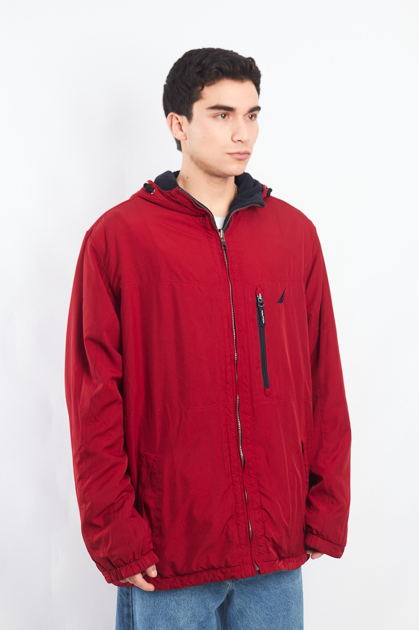 2000 Nautica Reversible Windbreaker / Polar Jacket( XL/XXL)