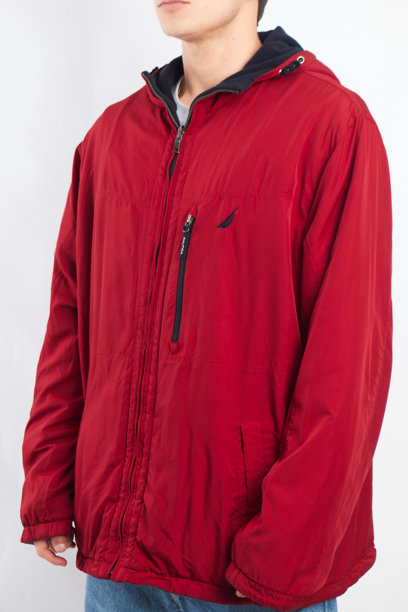 2000 Nautica Reversible Windbreaker / Polar Jacket( XL/XXL)