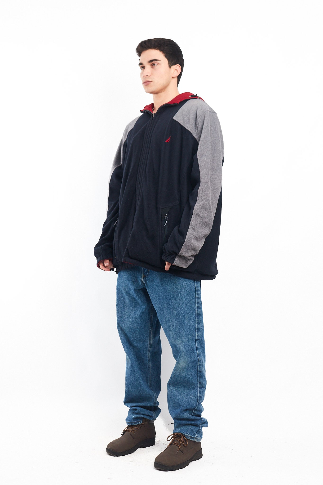 2000 Nautica Reversible Windbreaker / Polar Jacket( XL/XXL)