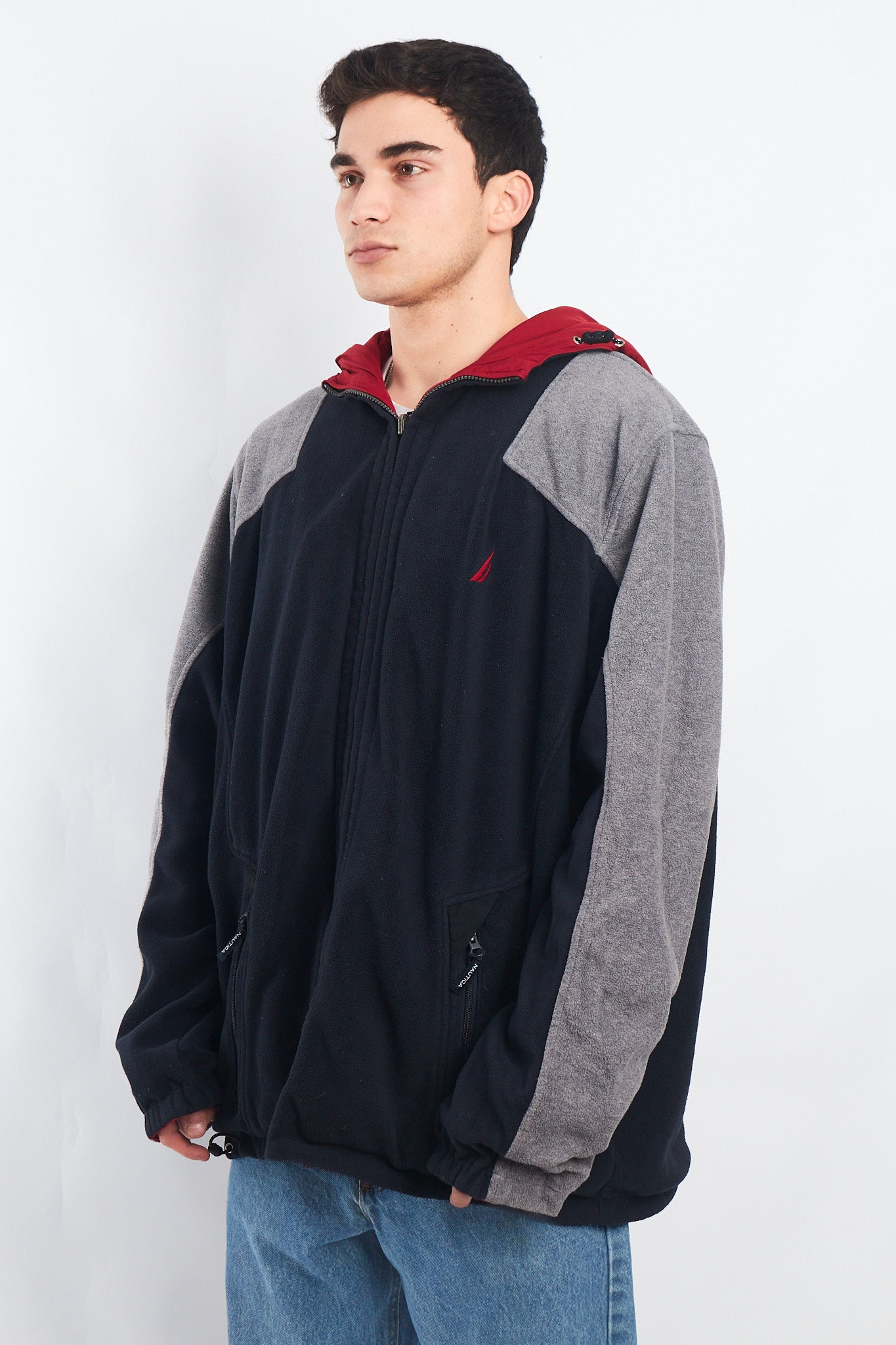 2000 Nautica Reversible Windbreaker / Polar Jacket( XL/XXL)