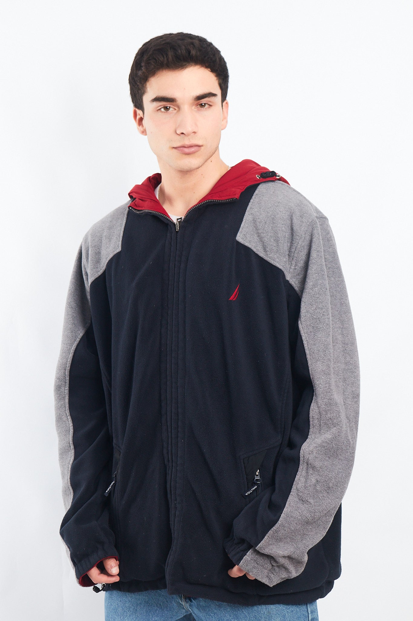 2000 Nautica Reversible Windbreaker / Polar Jacket( XL/XXL)