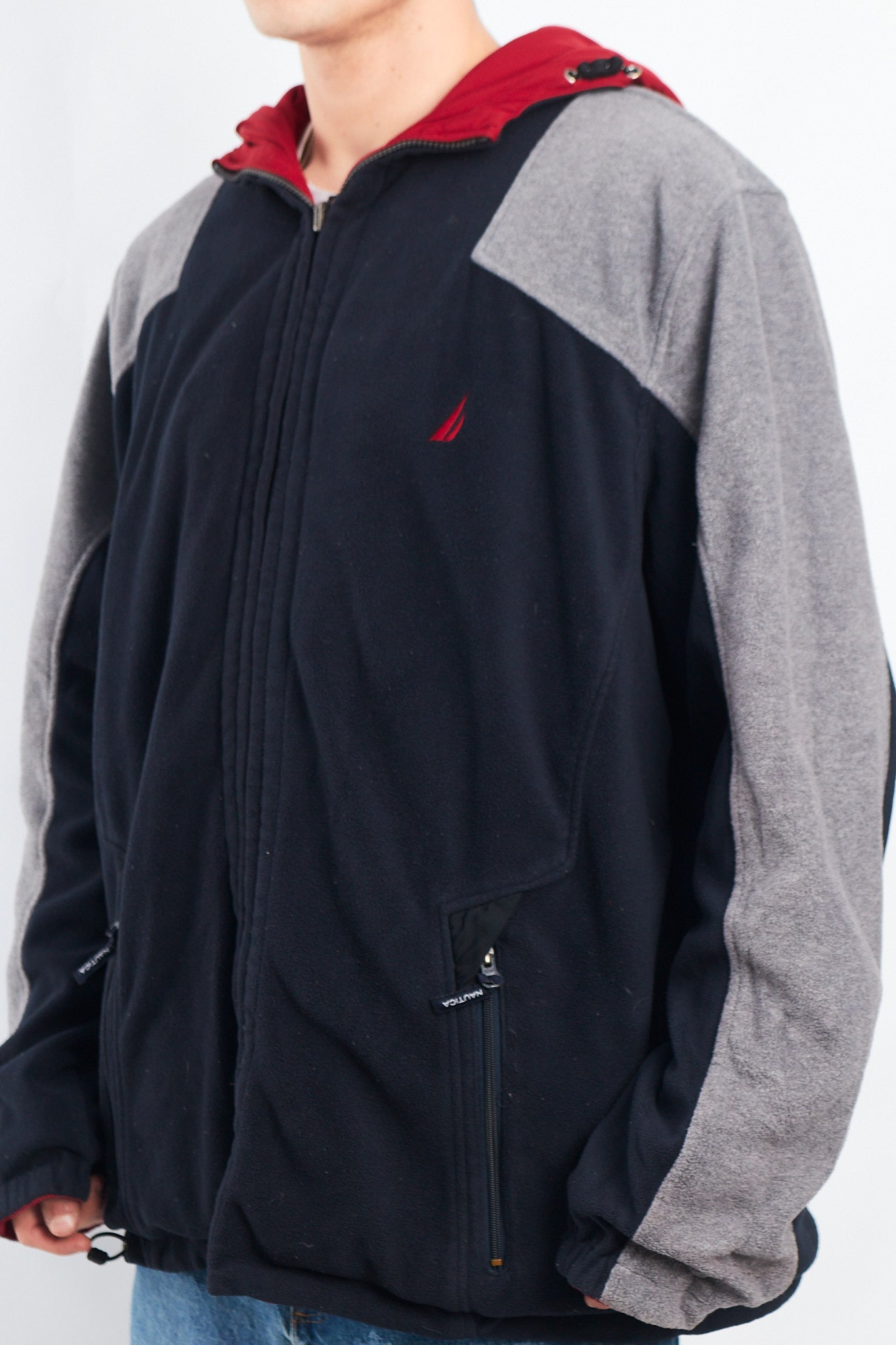 2000 Nautica Reversible Windbreaker / Polar Jacket( XL/XXL)