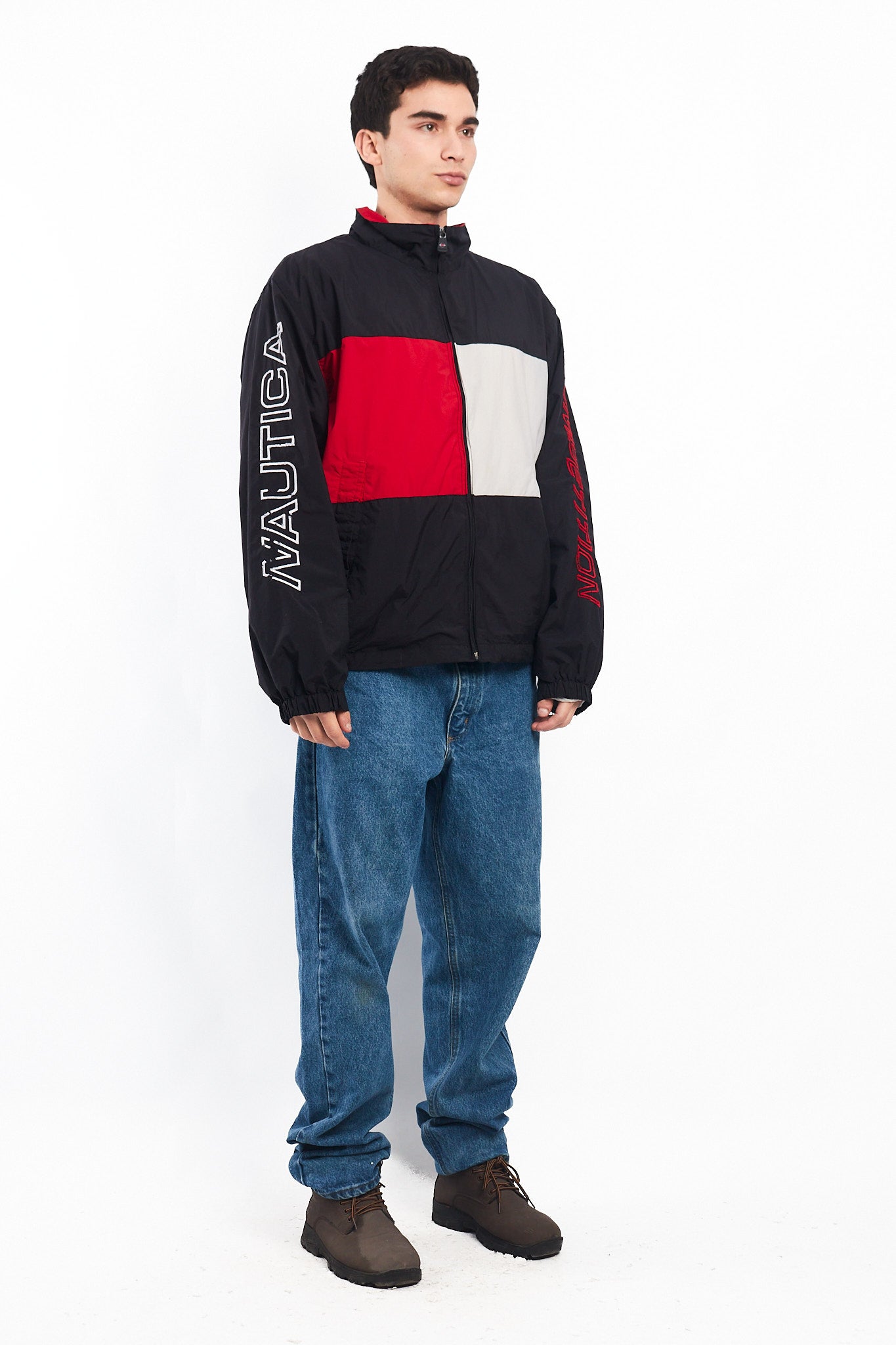 2000 Nautica Competition Big Logo Spell Out Impermeable Jacket (M/L)