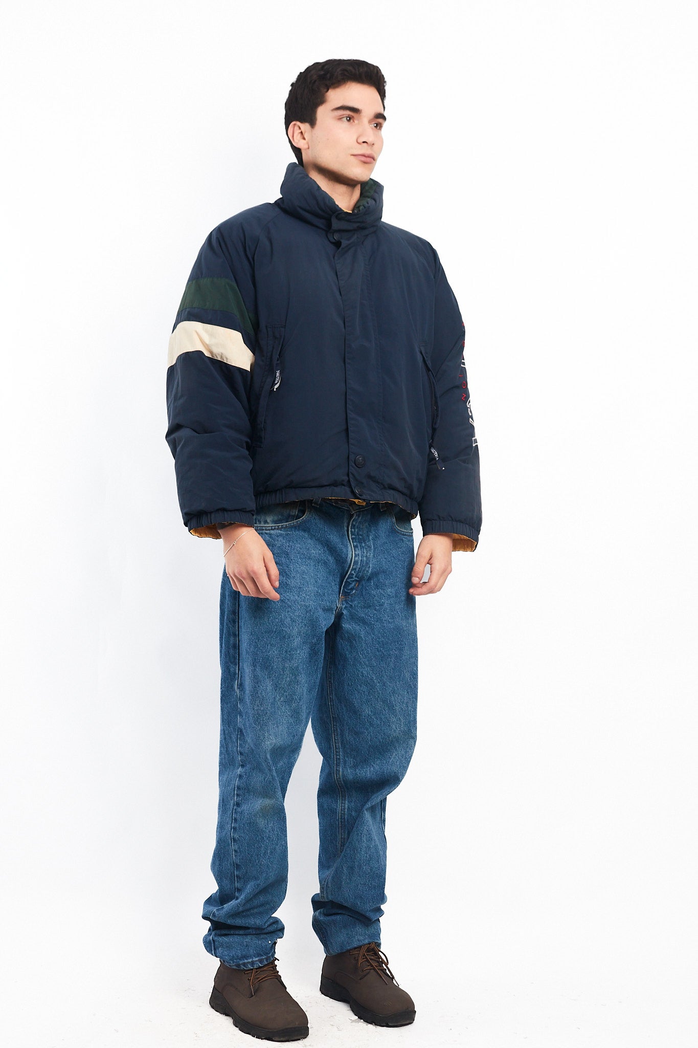 1990 Vintage Nautica Down Puffer Jacket (S/M)