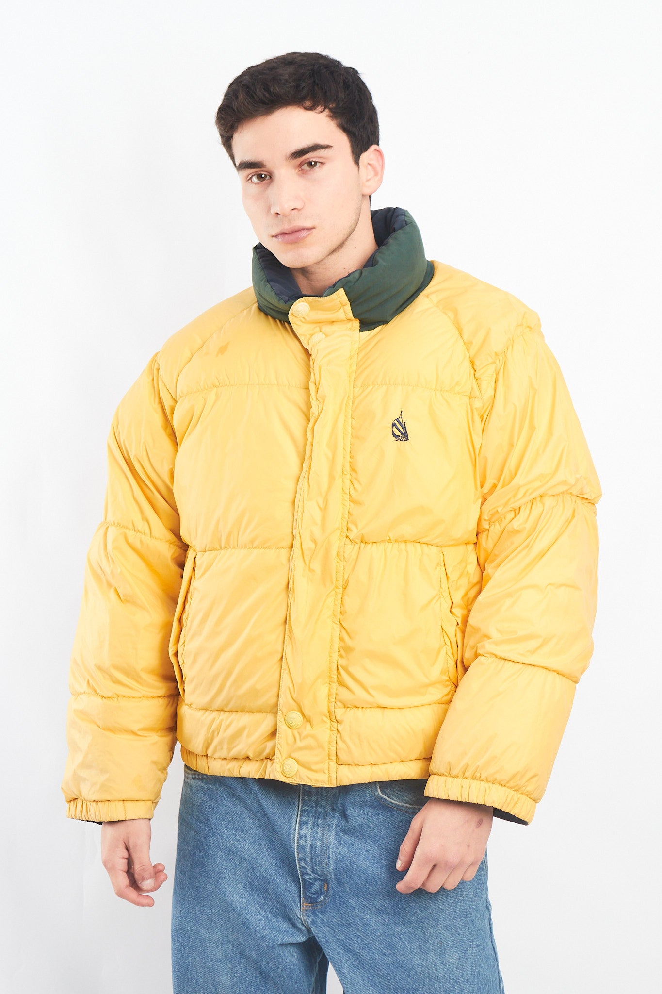 1990 Vintage Nautica Down Puffer Jacket (S/M)