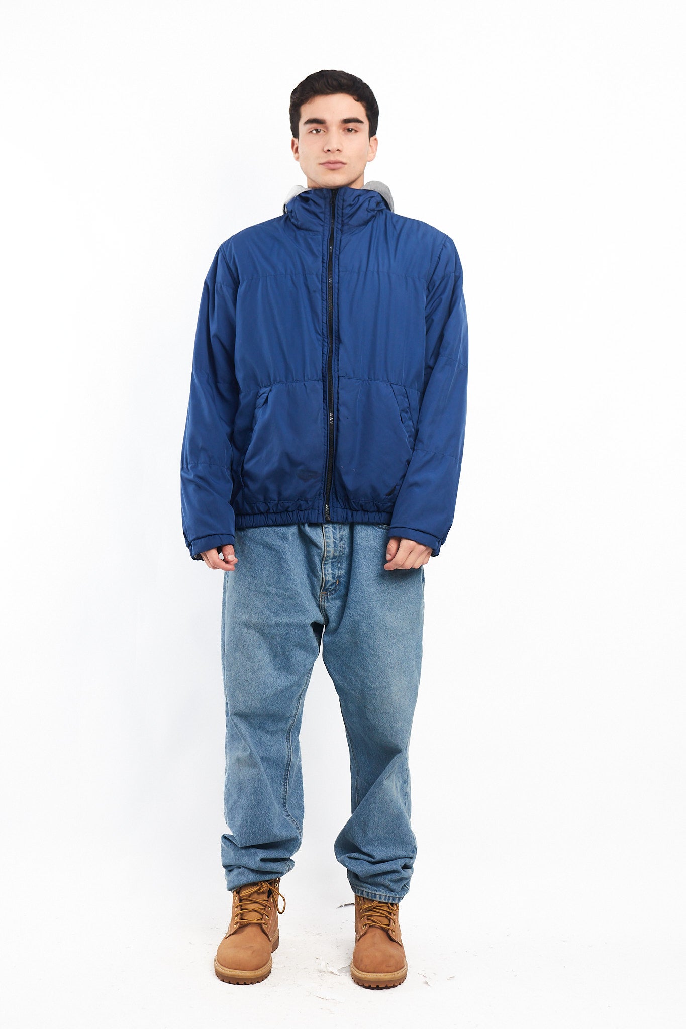 2000 Nautica Reversible Hooded Jacket/ Windbreaker (M/L)